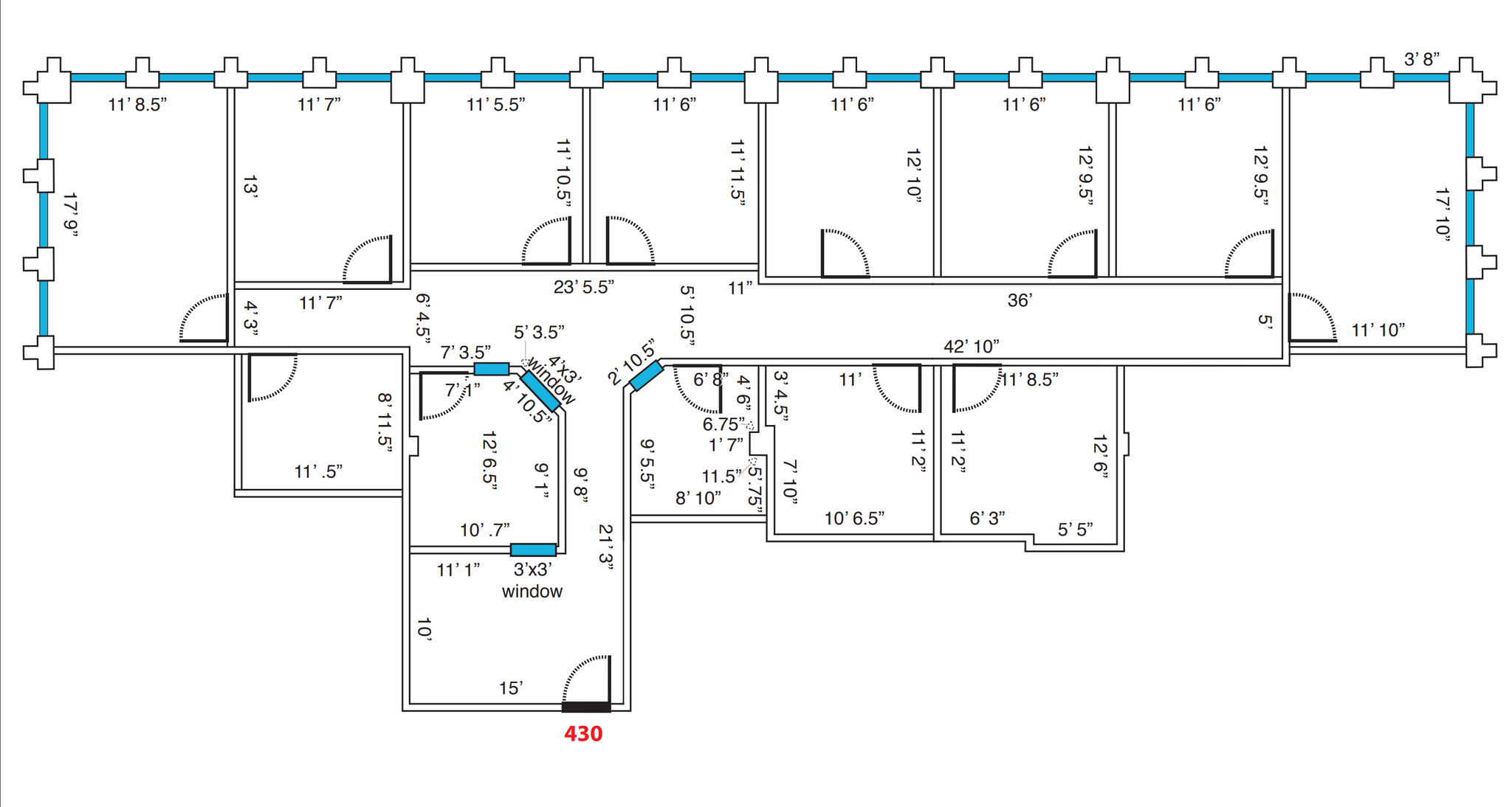 Congress Square II Suite 430 Floor Plan