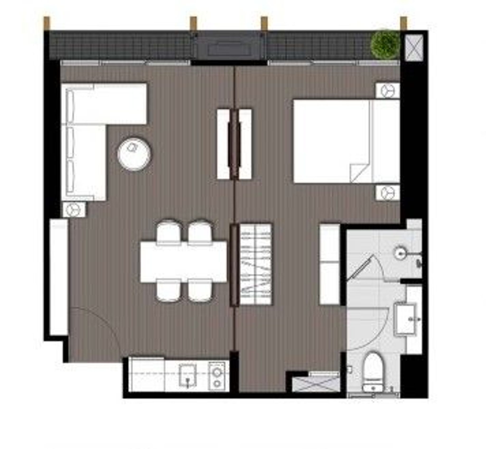 1Bedroom 42sqm