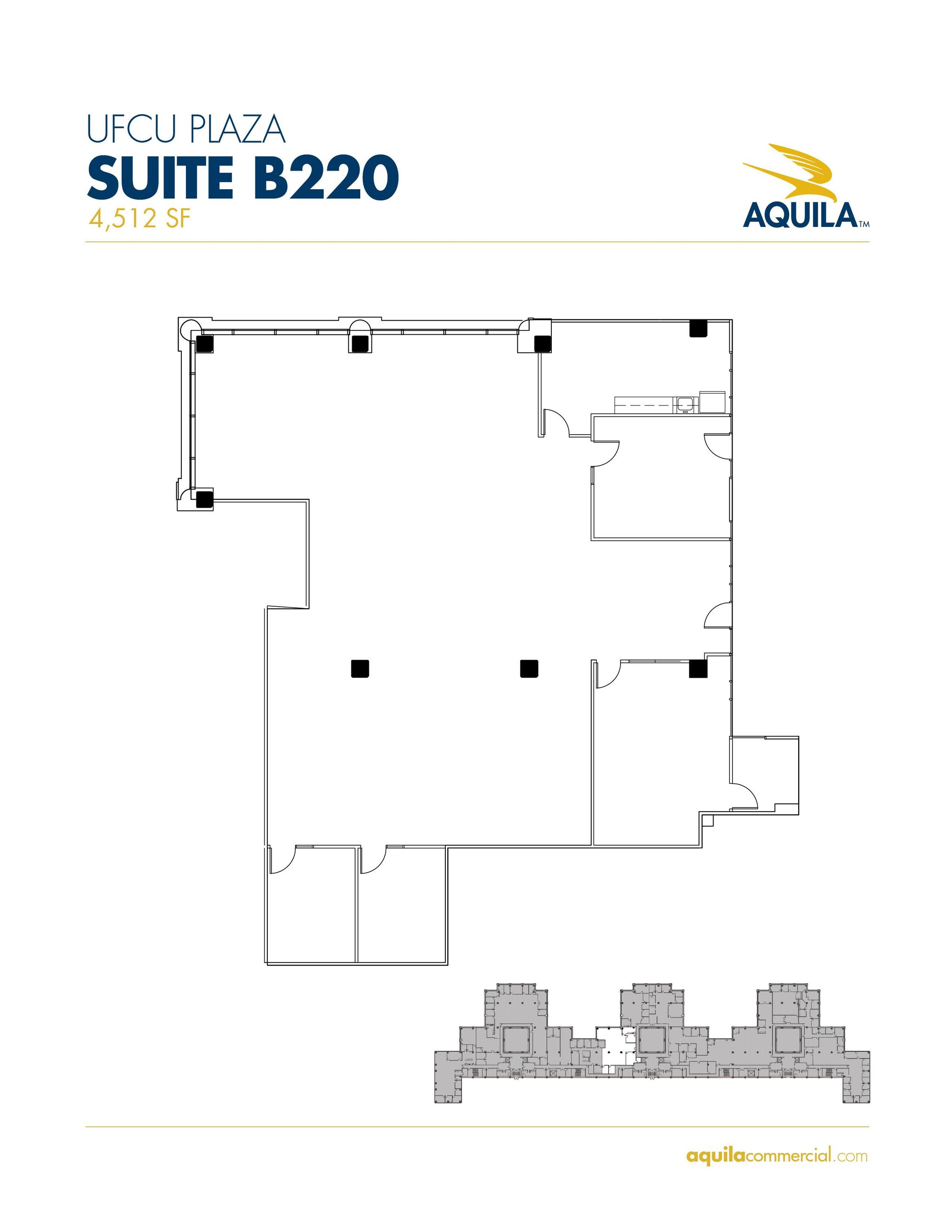 AQUILA - UFCU Plaza - Suite B220 - 4,512 SF