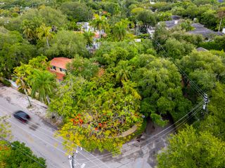 Aerial of Majestic corner home gated property