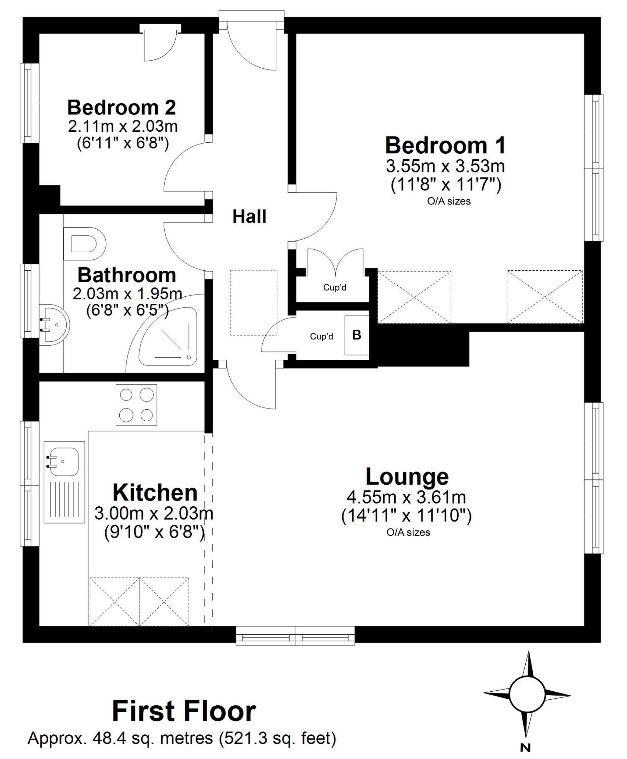 3 Mayfield Court, Loanhead plan