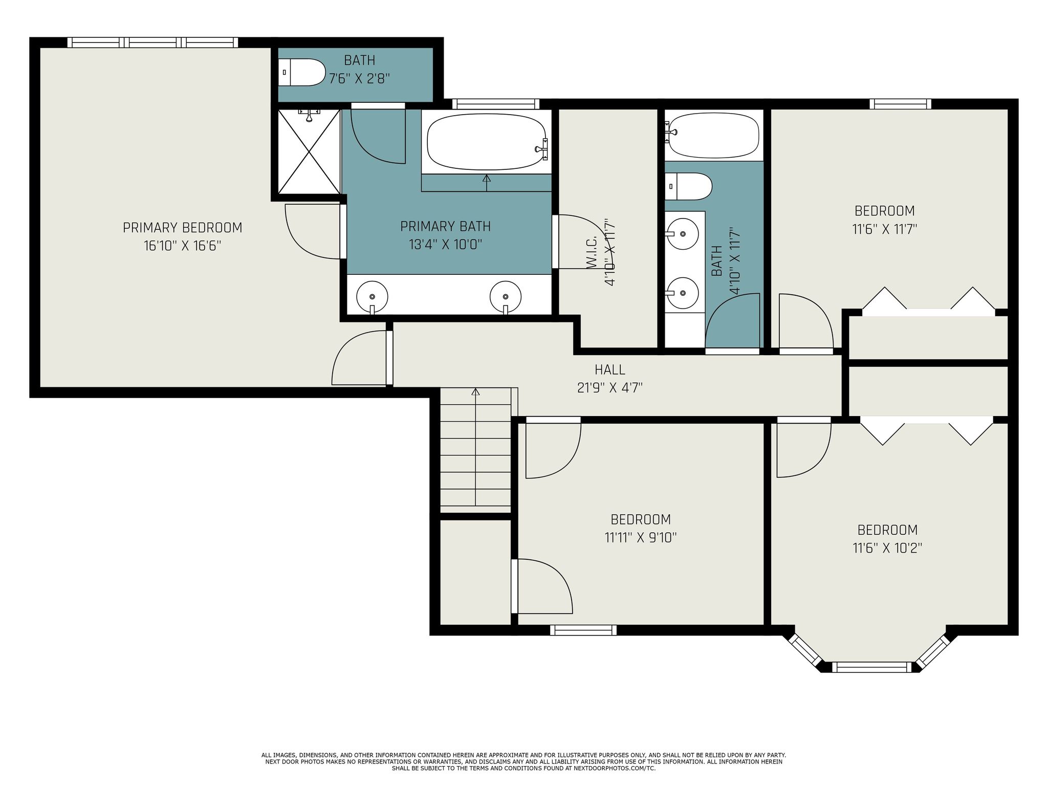 Second level floor plan