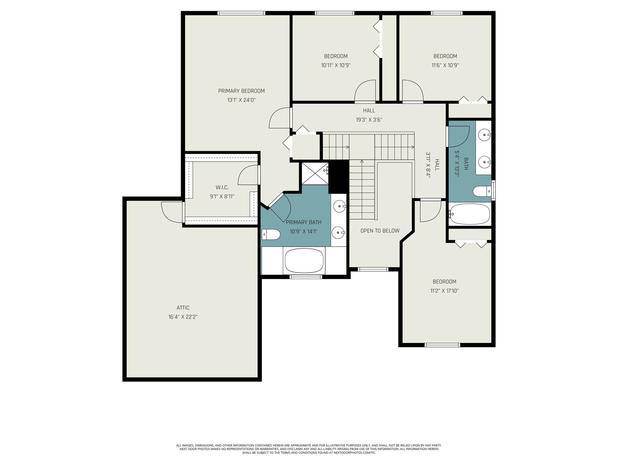 Second Level Floor Plan
