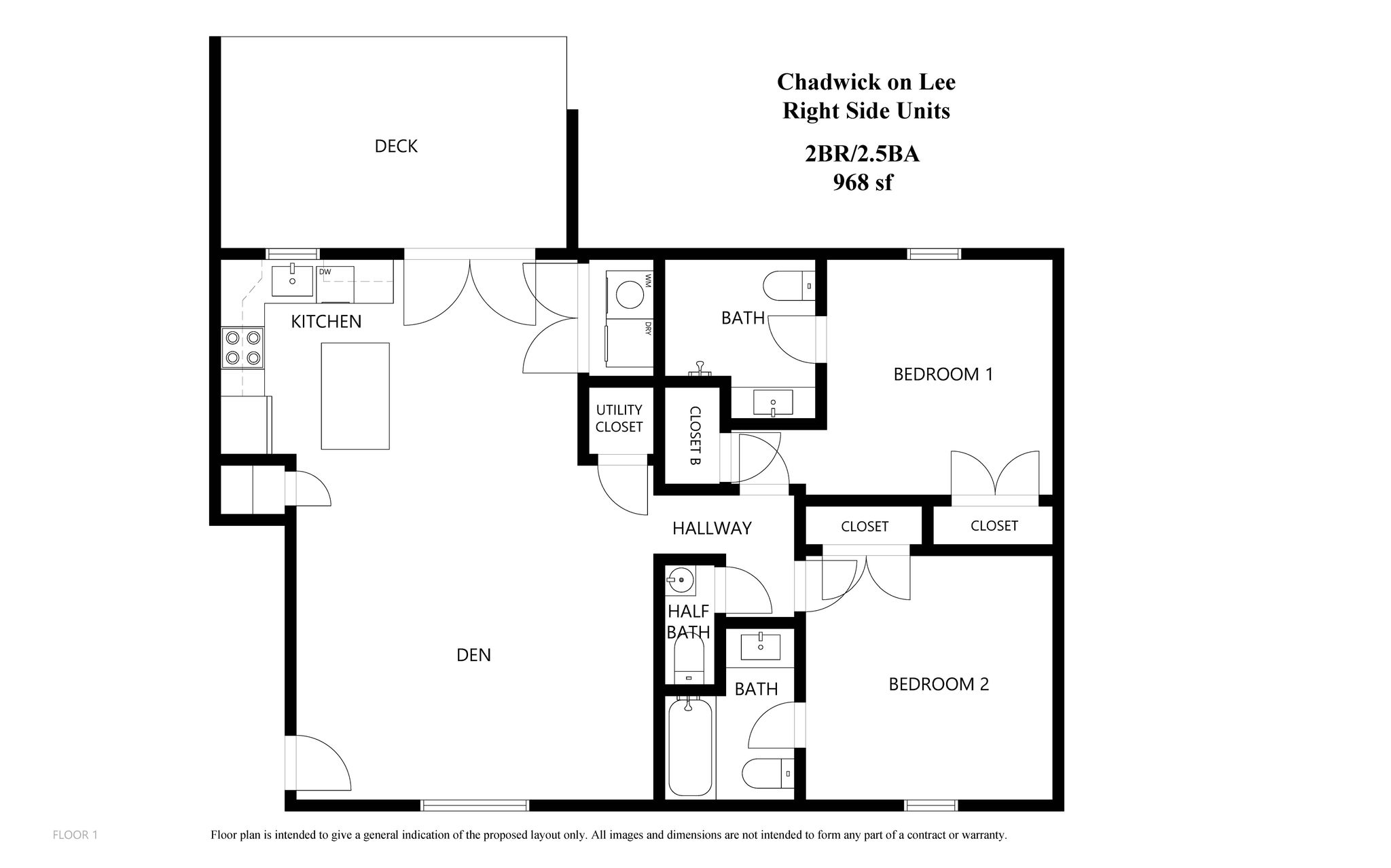 Right Side Unit floor plan