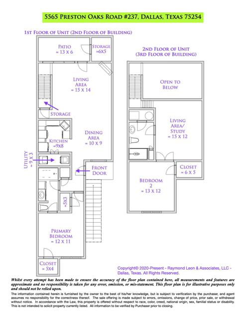 5565 Preston Oaks Rd #237 Floor Plan