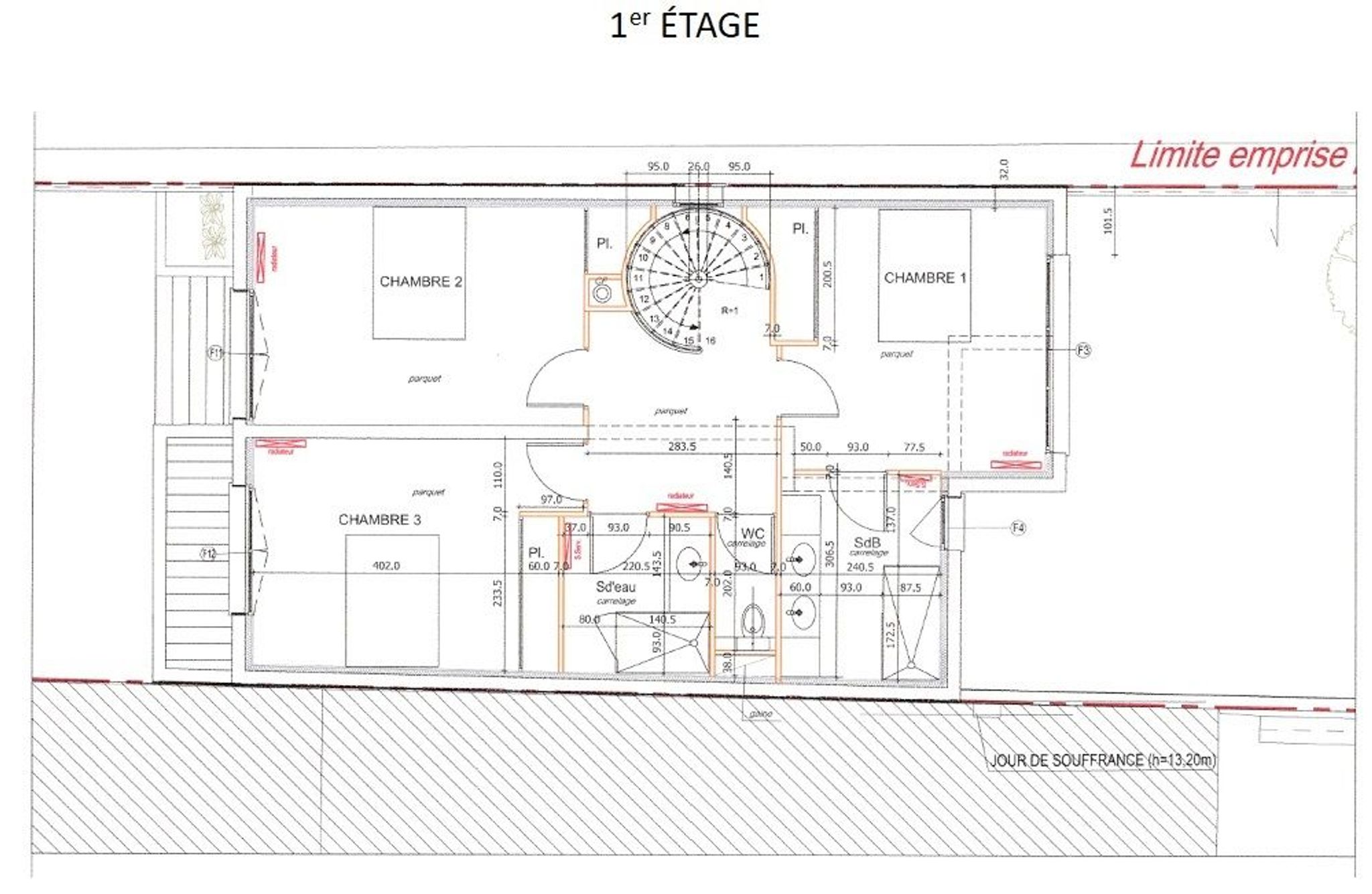 plan 1er étage