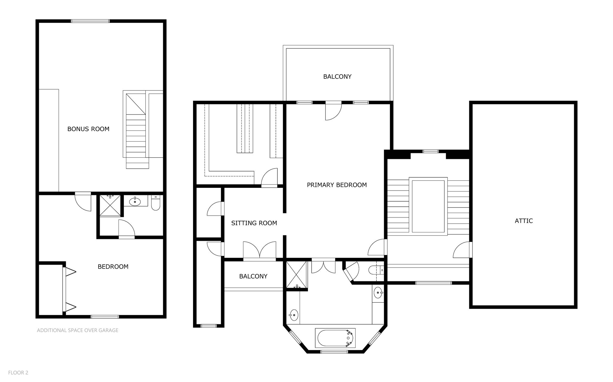second floor plan