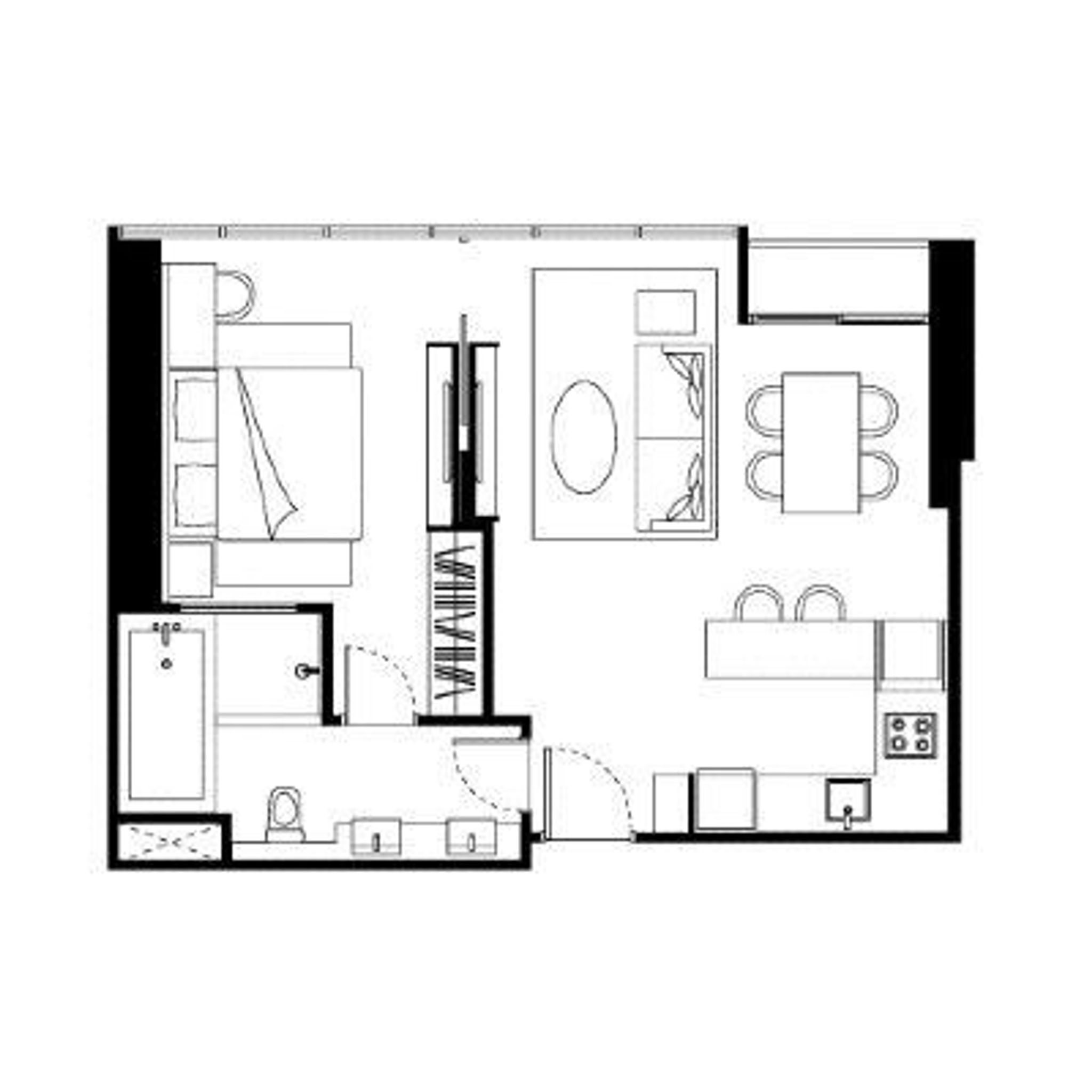 1Bedroom 60sqm