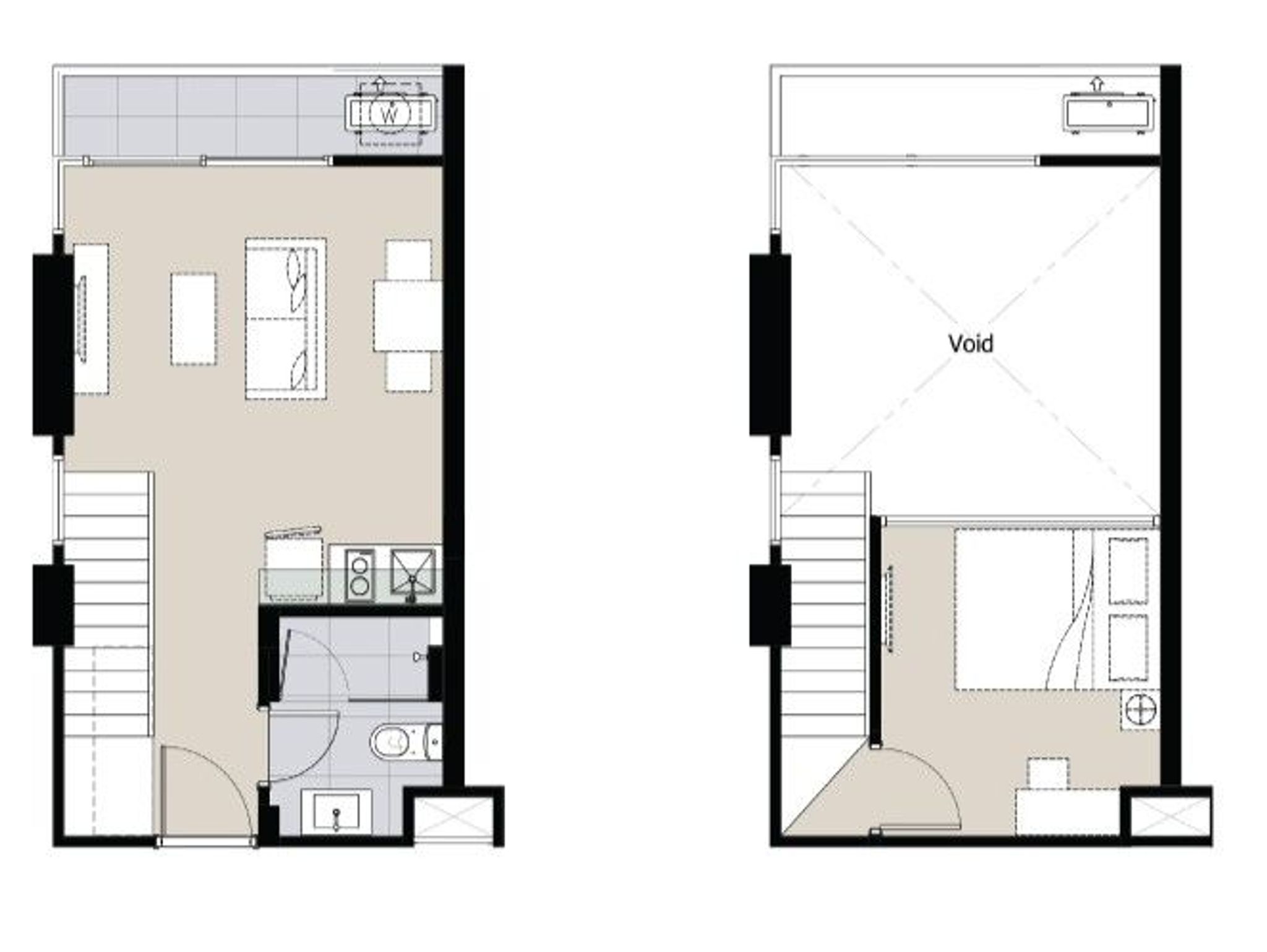 1Bedroom 40sqm Duplex