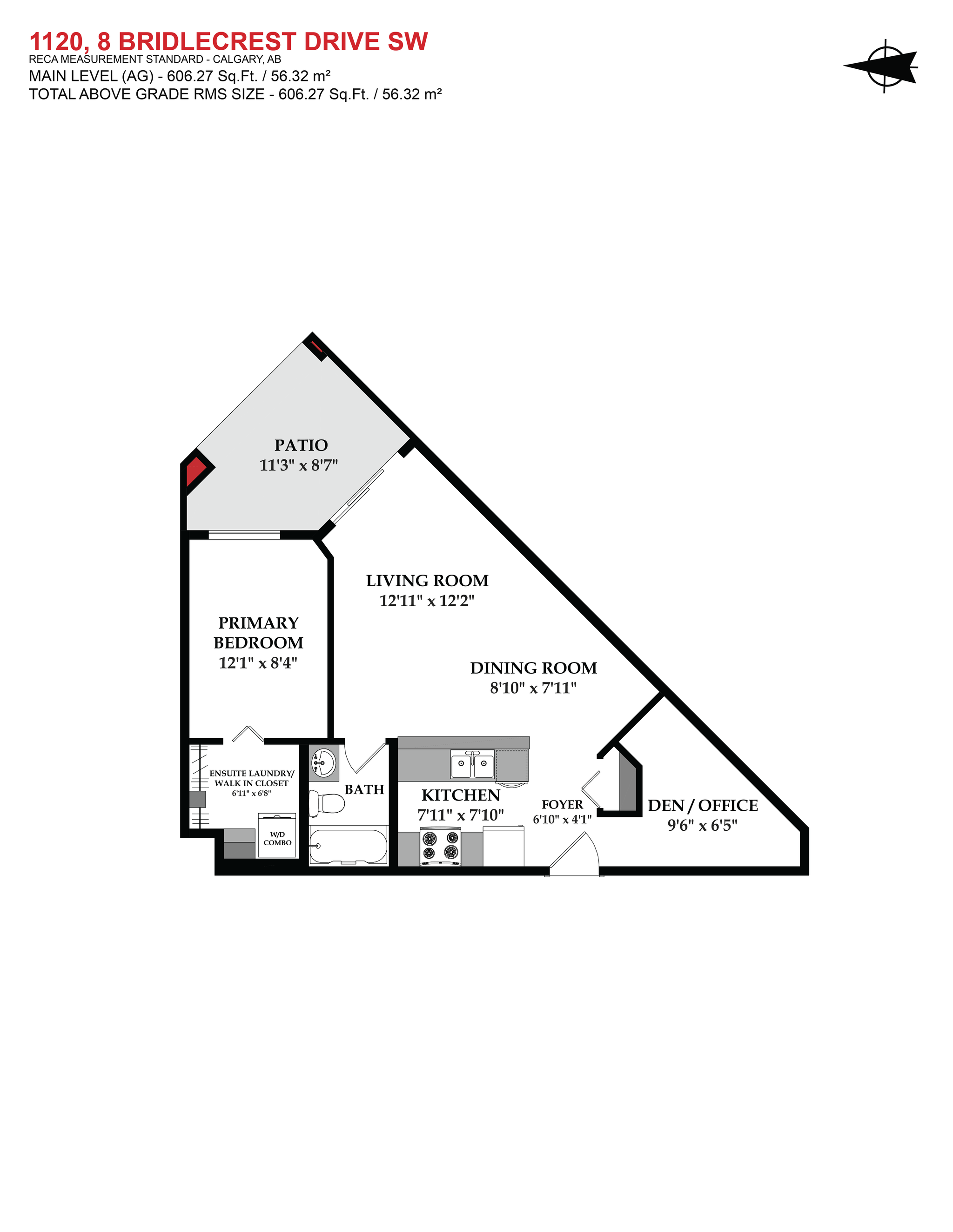 1120, 8 Bridlecrest Drive SW - Floor Plan