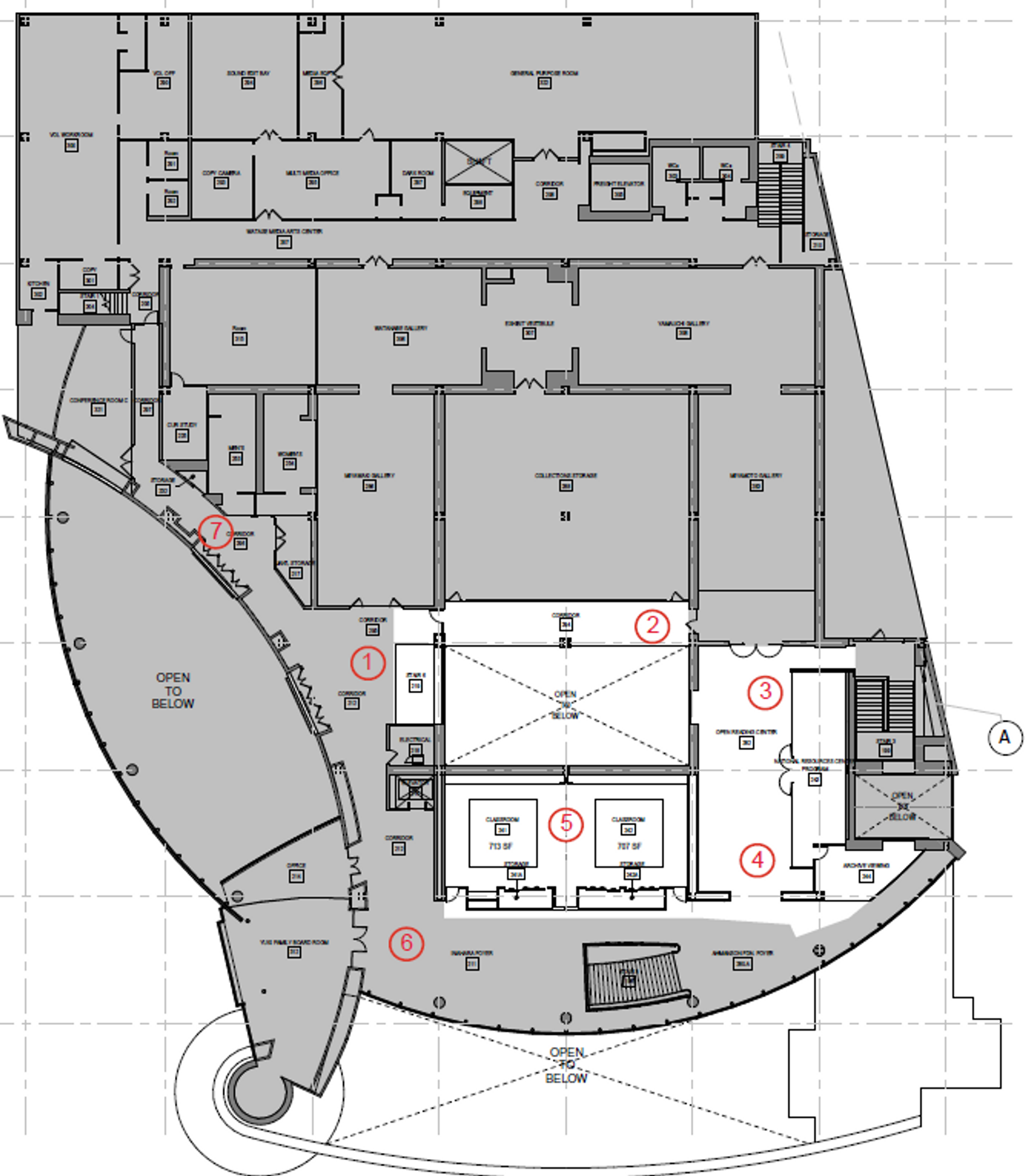 JANM - 2nd Floor Photo Map