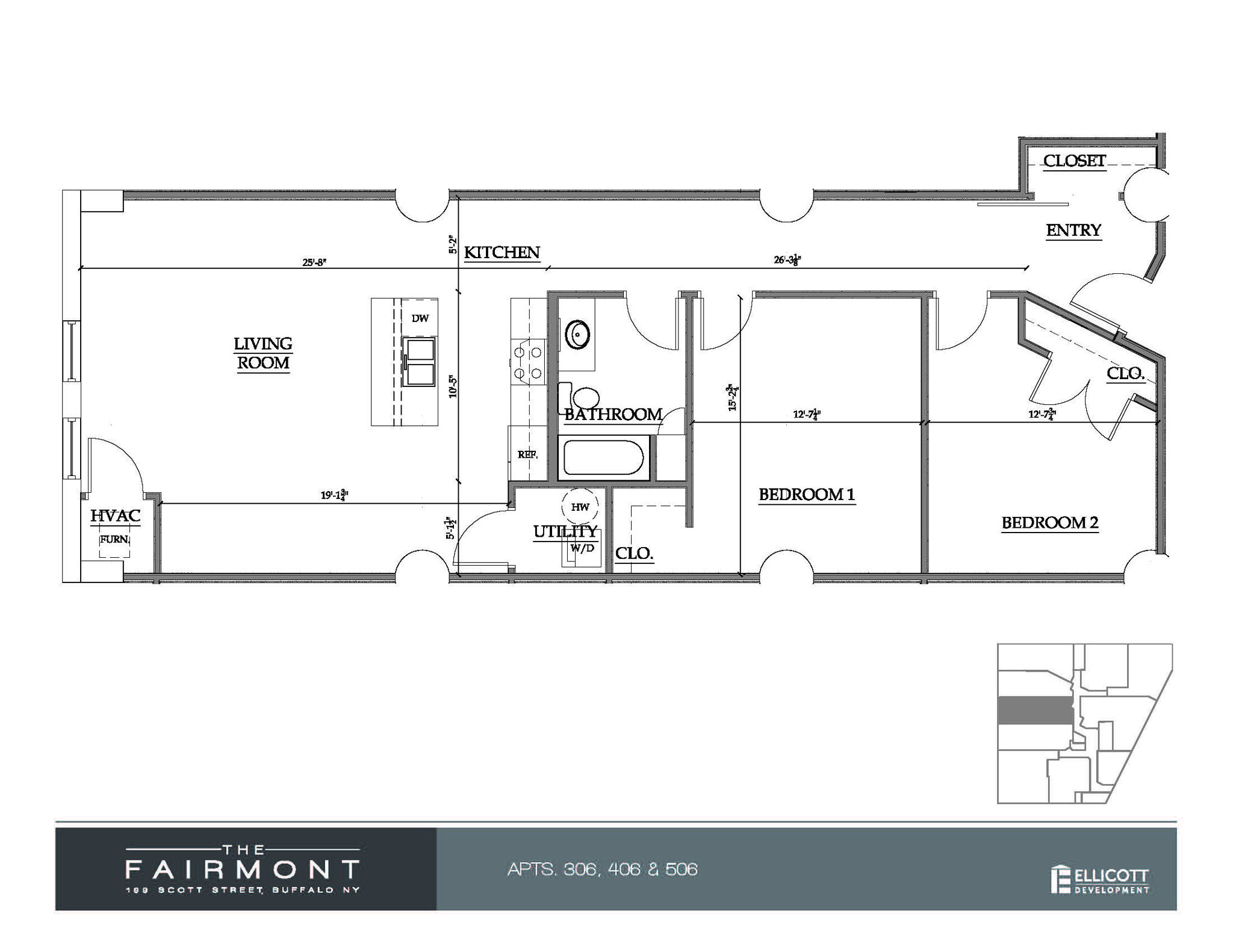 Apartments 306, 406 & 506