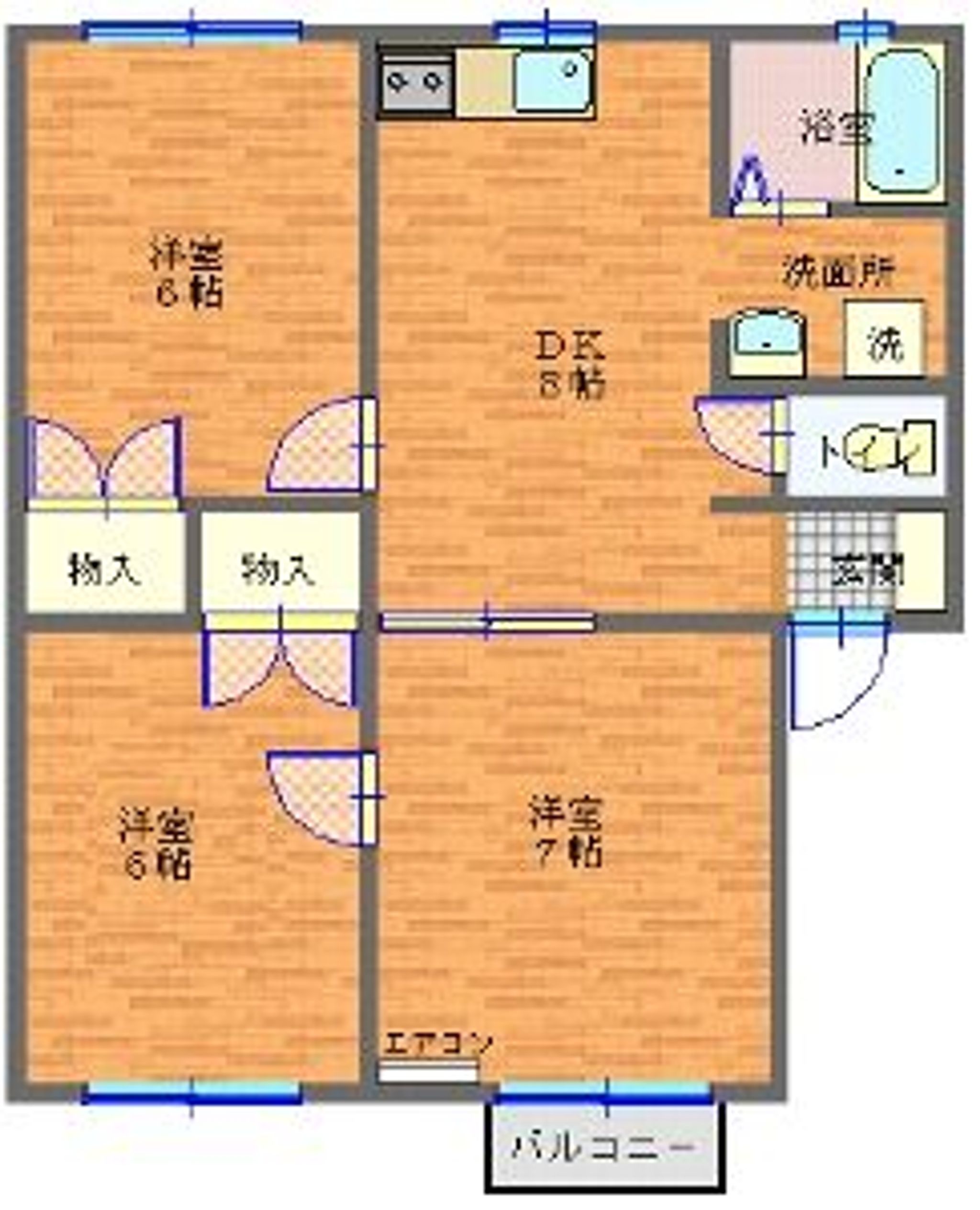 ヒルサイド木戸沢　Ｄ号棟1号室