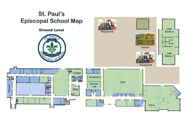 St. Paul's Episcopal School Map