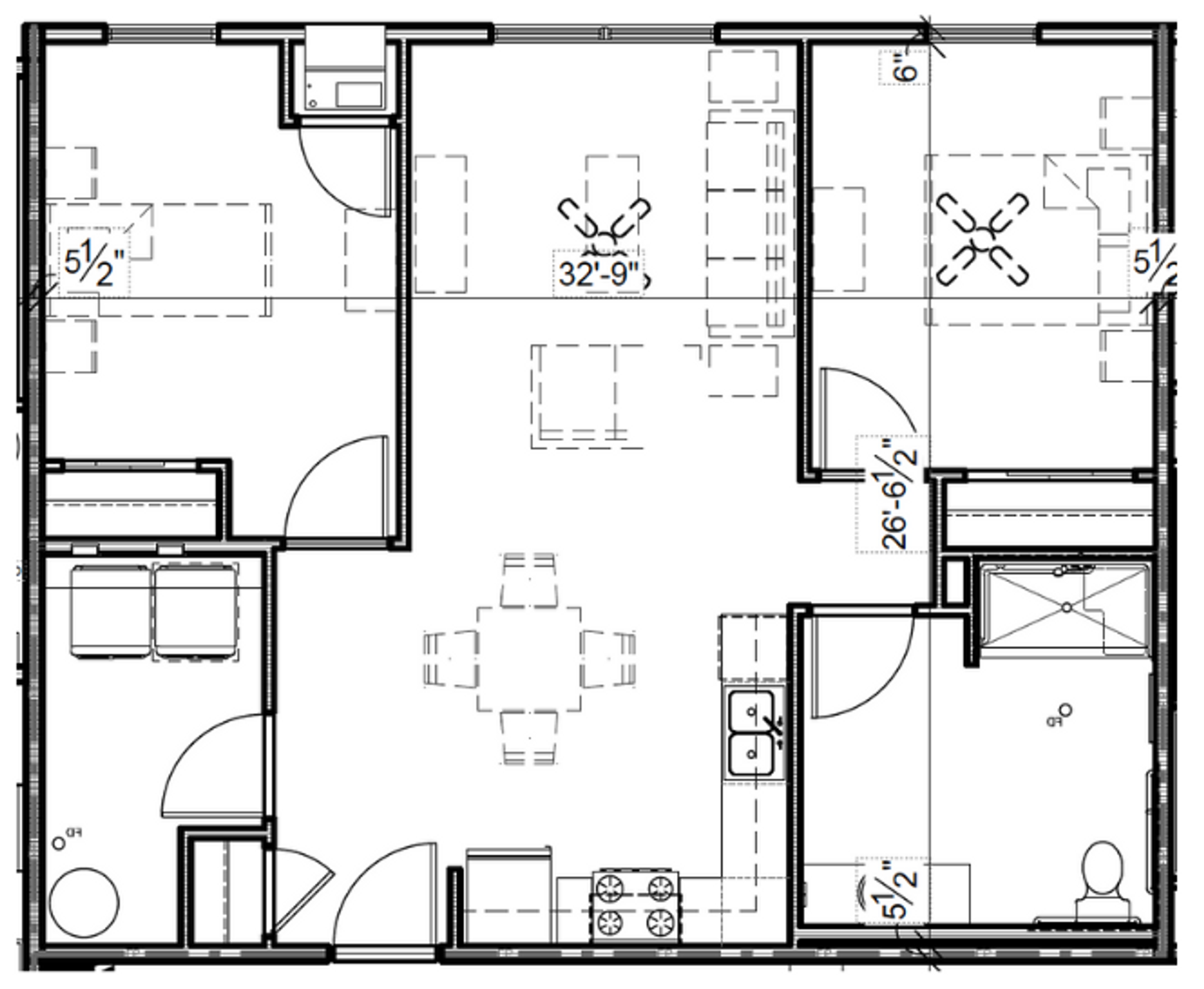 2 Bedroom Floorplan