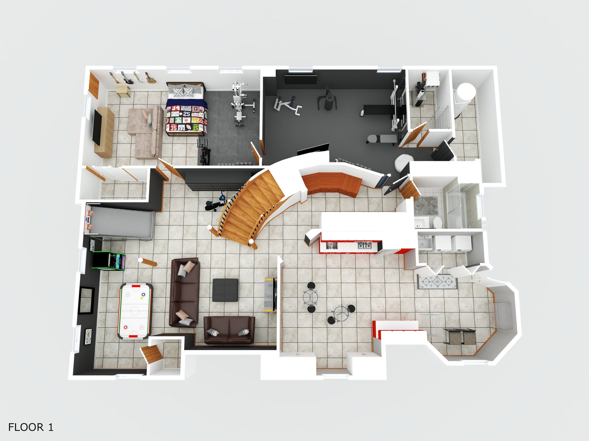 lower level 3D render