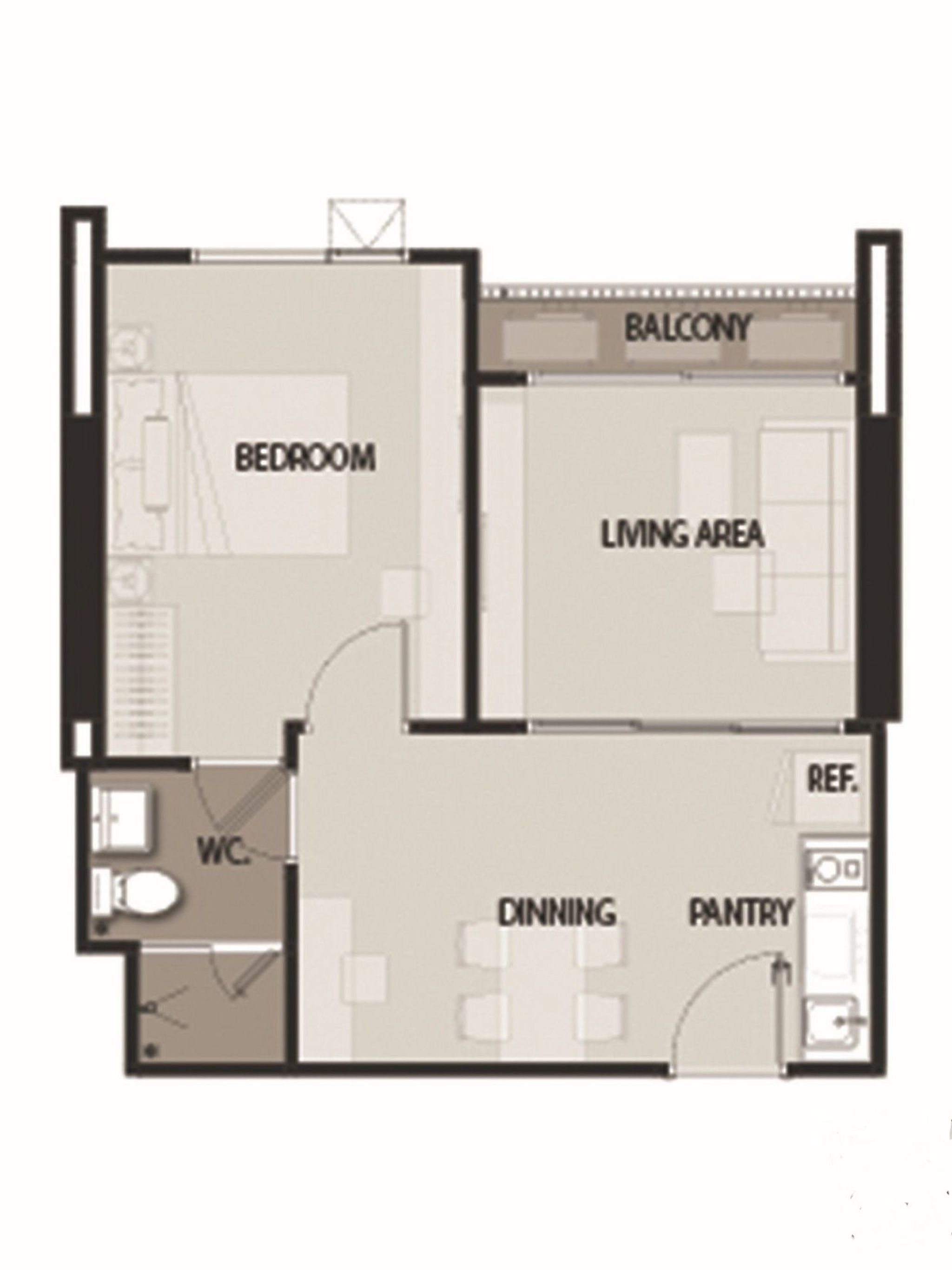 1Bedroom 47sqm