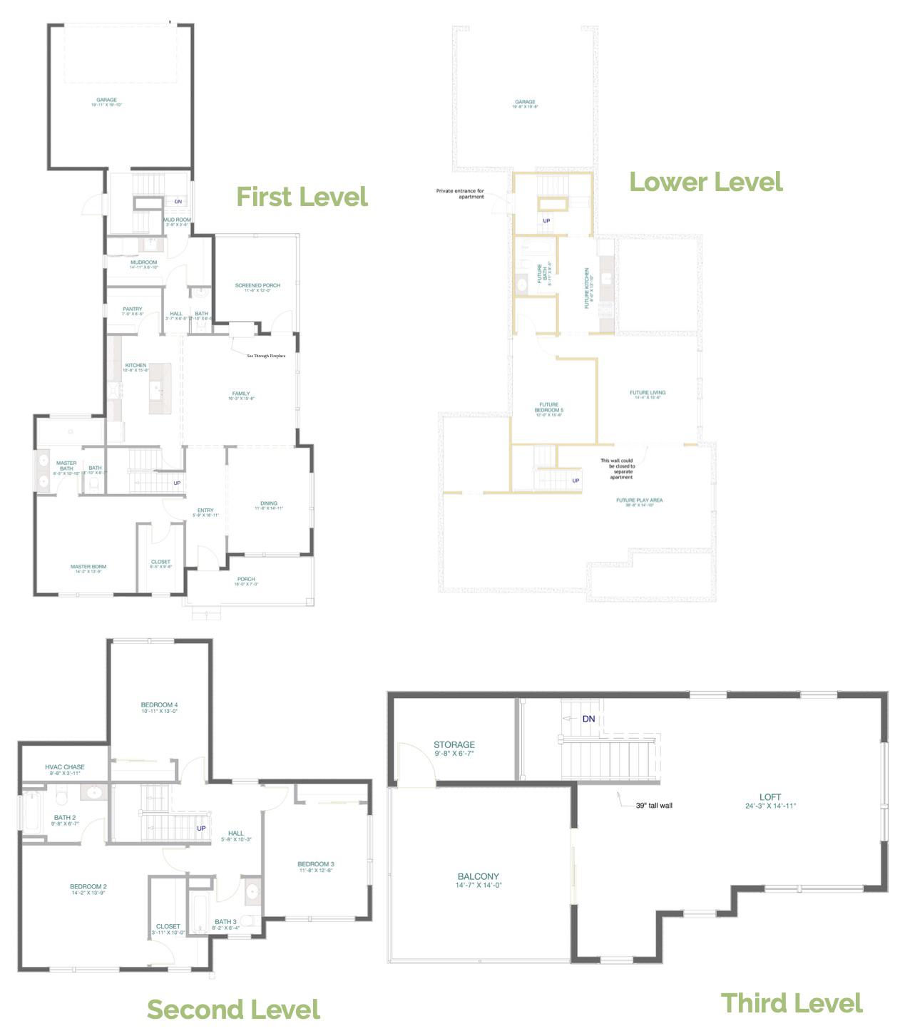 6229 Raynor Place Floor Plans