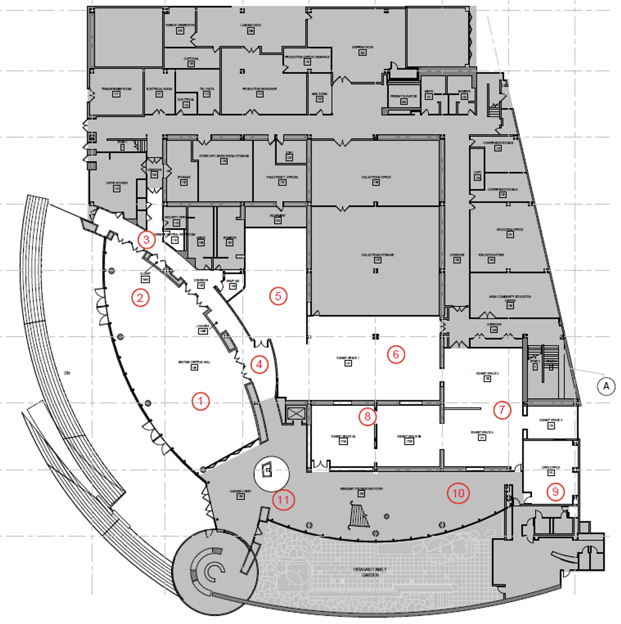 JANM - 1st Floor Photo Map 