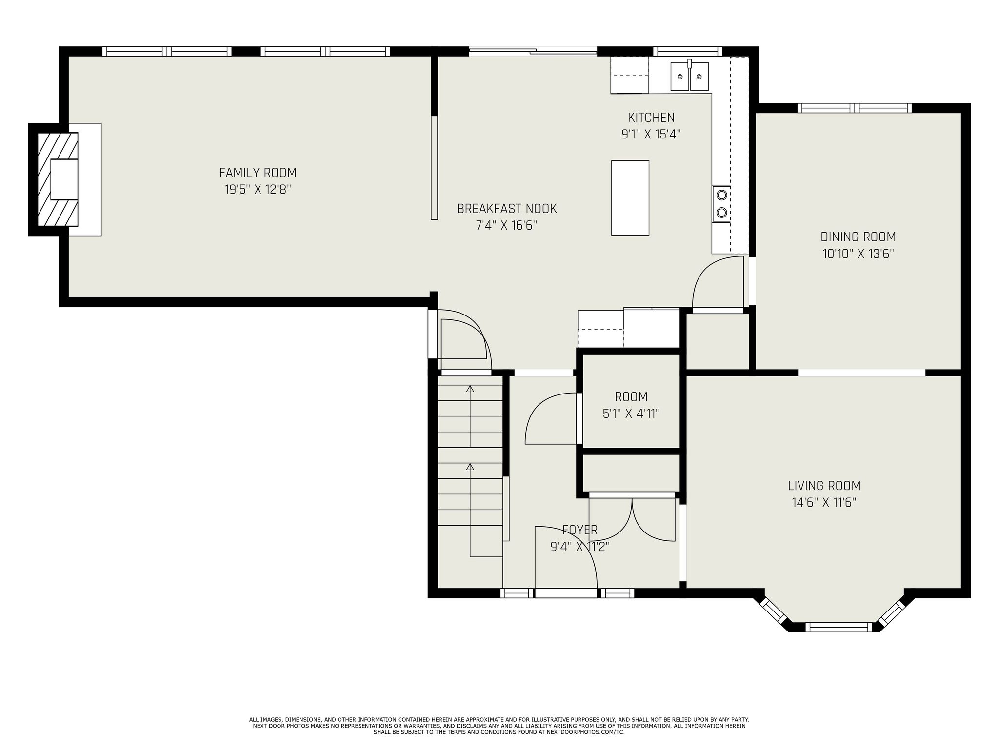 Main level floor plan