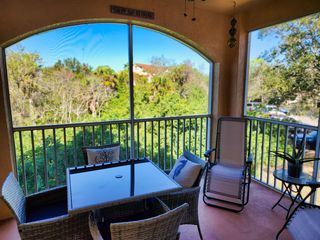 View from Patio, Living Room, Primary and Guest Bedroom