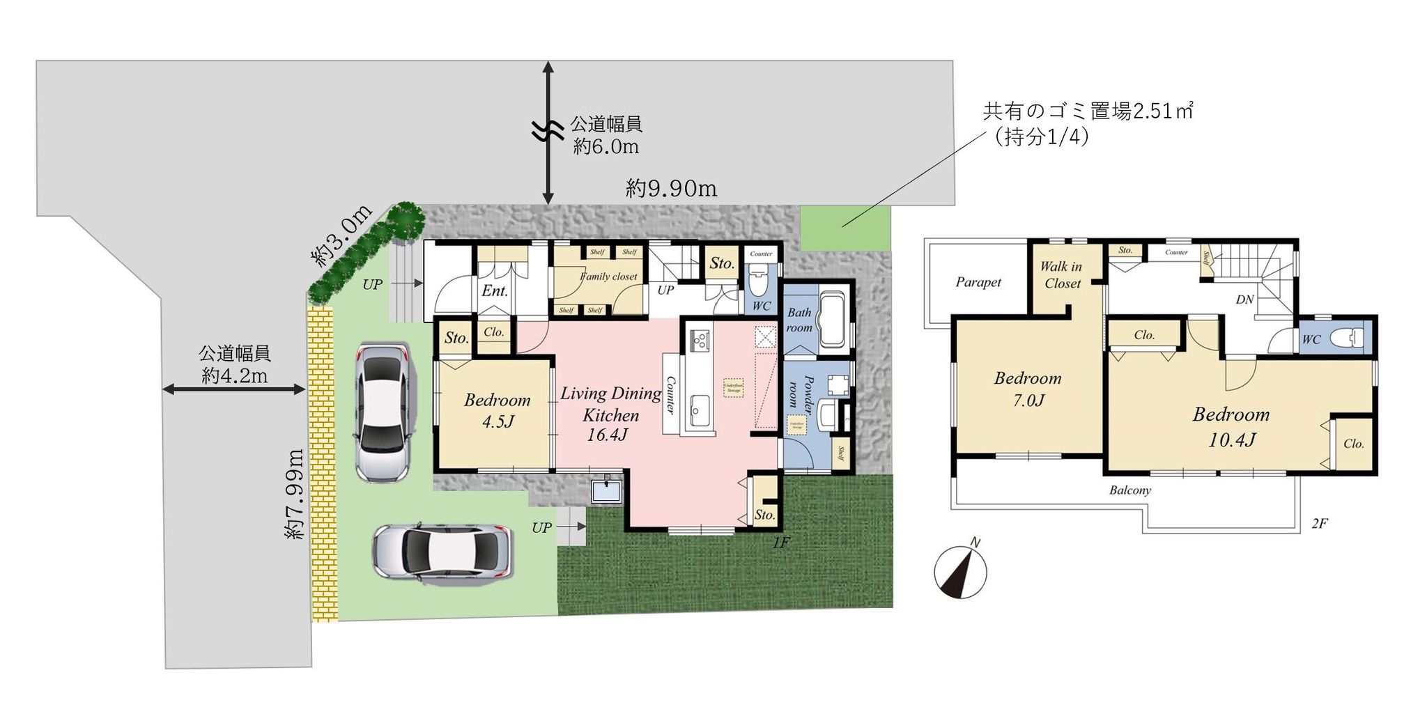 地形図間取り図_ふじみ野市中丸二丁目戸建