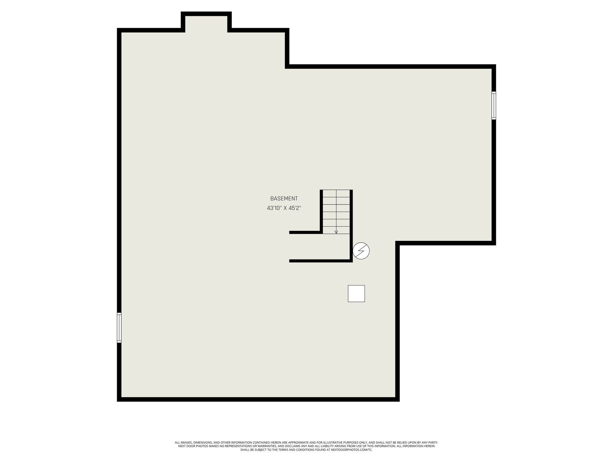 Basement floor plan
