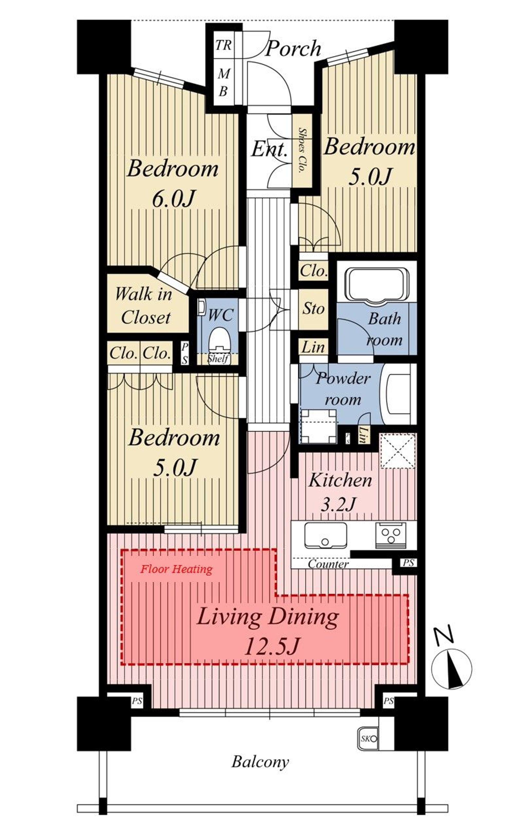 間取り図_ブランズ市川レフィール202号室