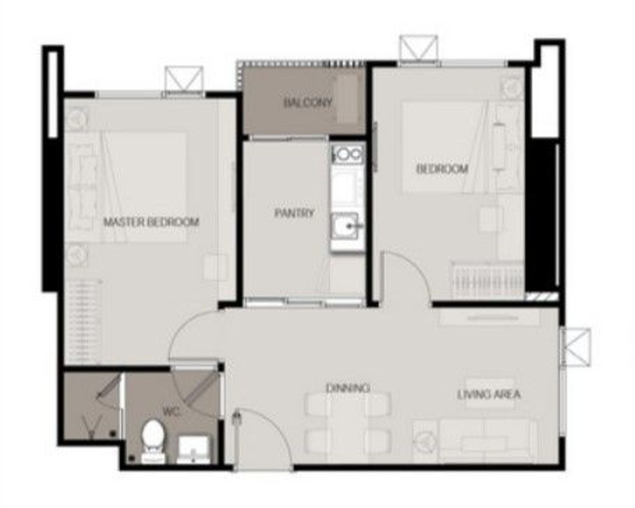 2Bedroom 47sqm