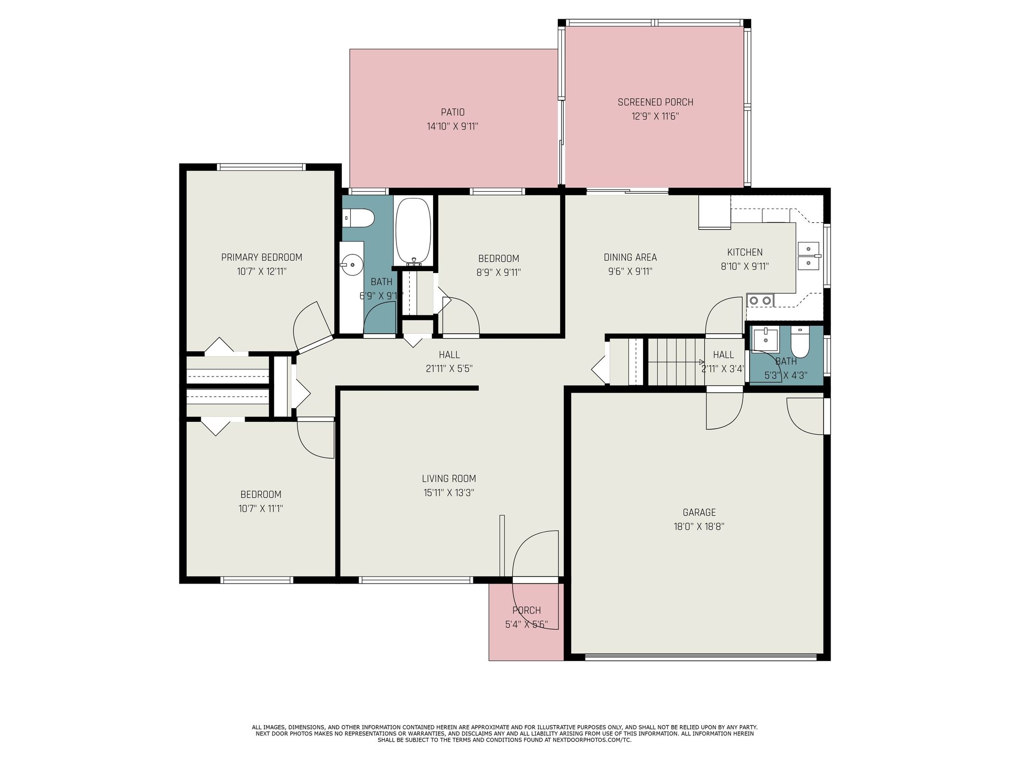 Main level floor plan