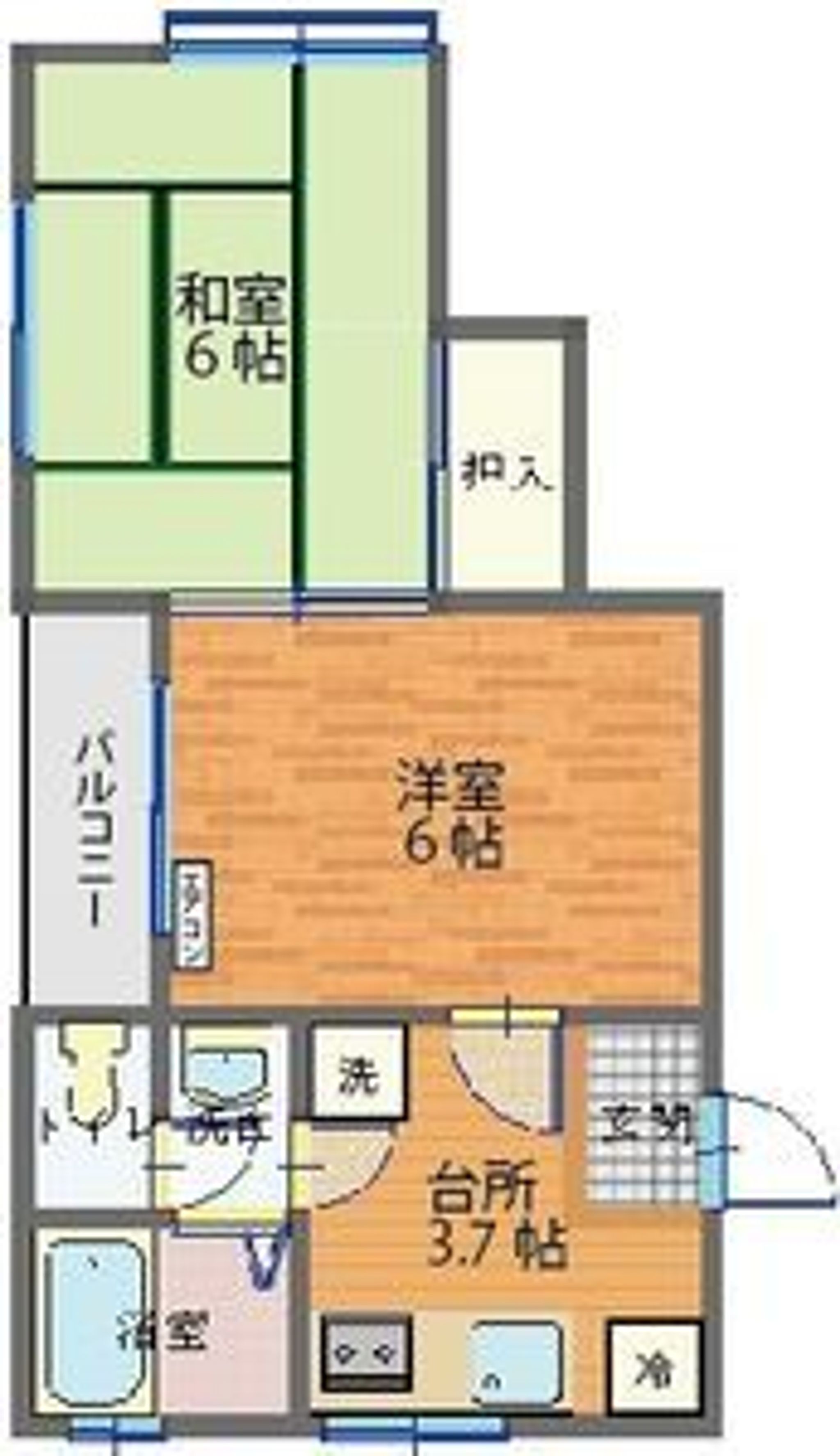 タウンかないⅡ　　　106号室
