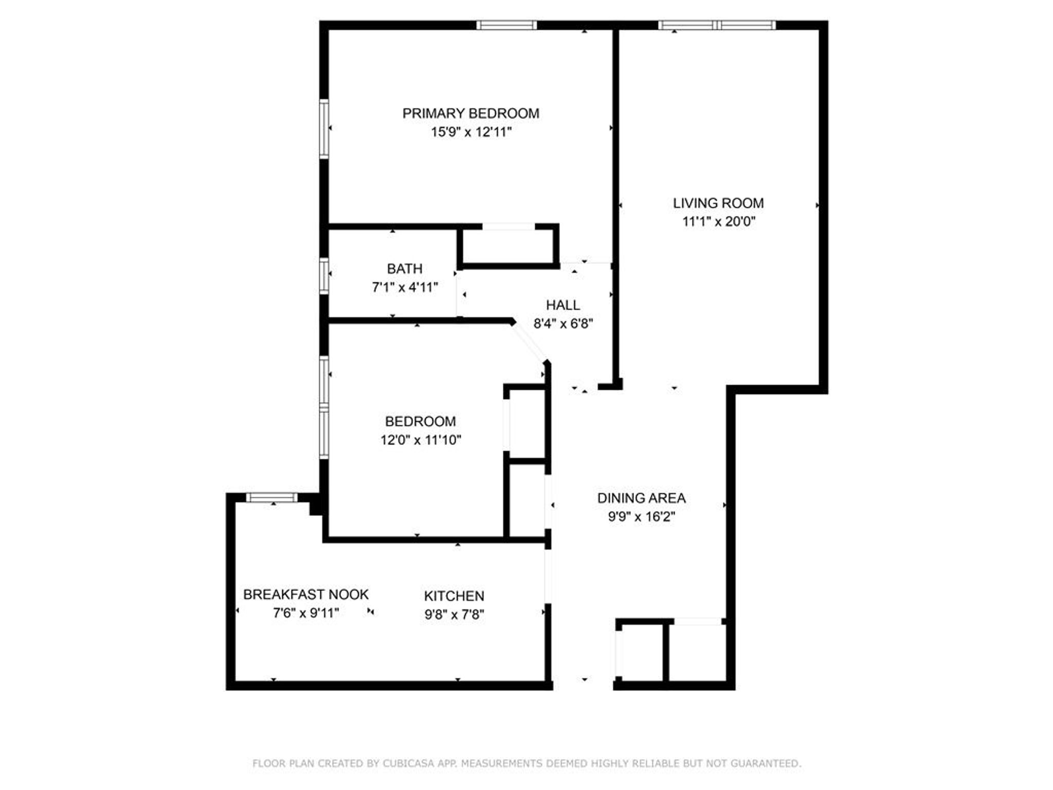 29 Abeel 3B loor Plan With Dimensions Cubi Casa