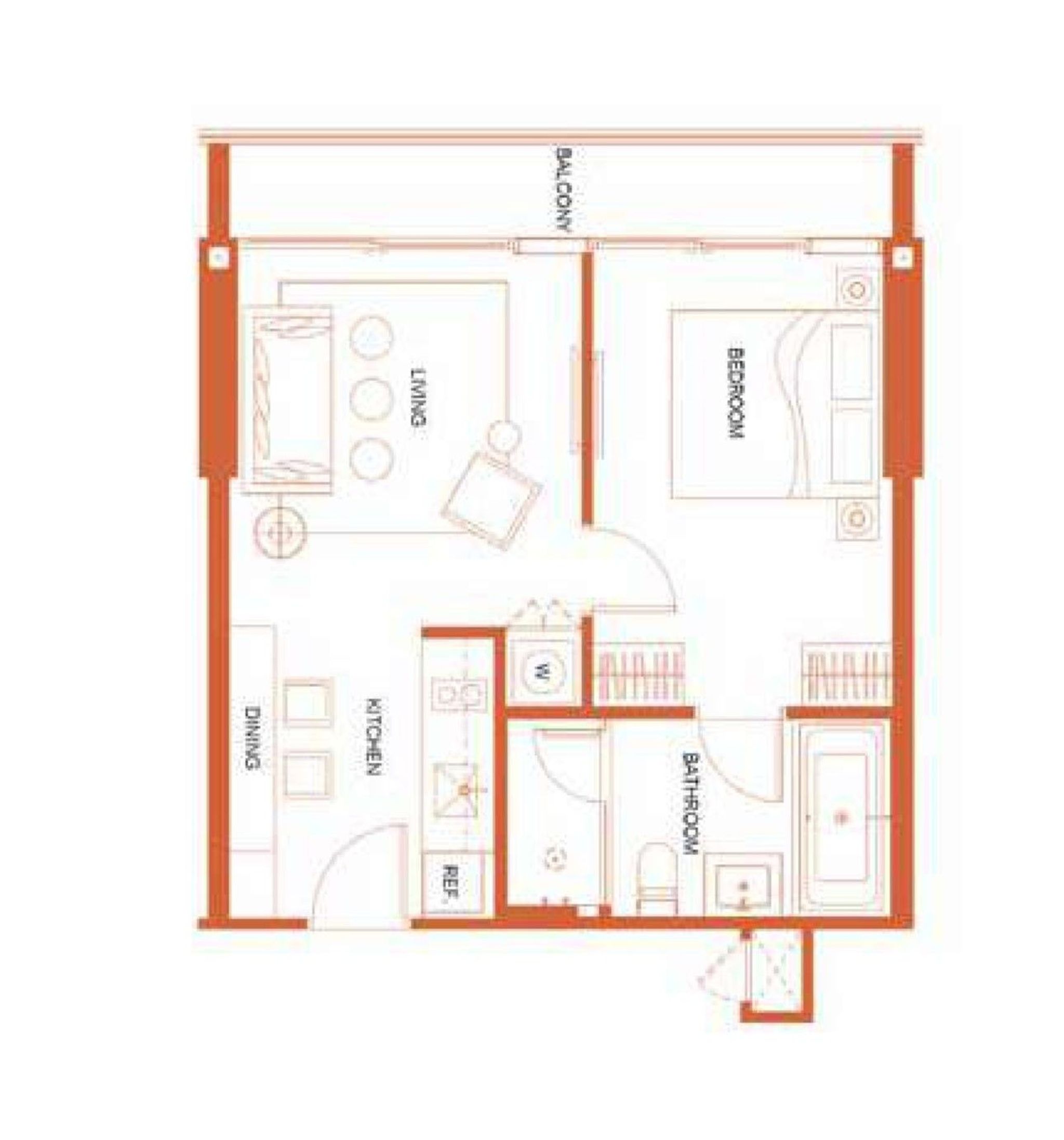 1BR 48.75sqm