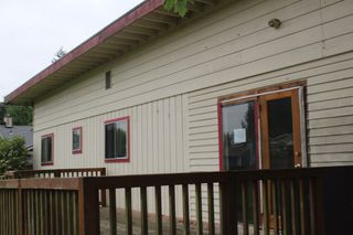 North side of the home