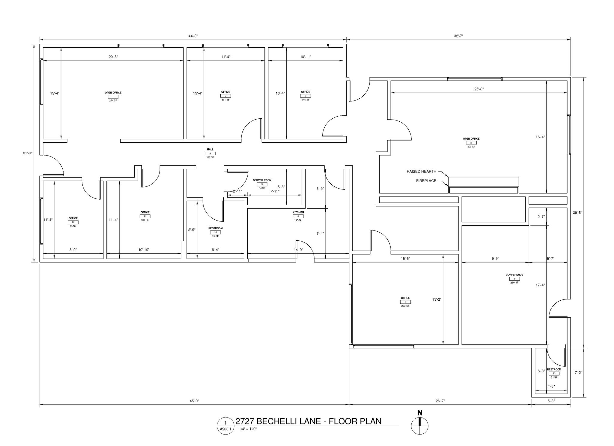 Dimensioned Floor Plan