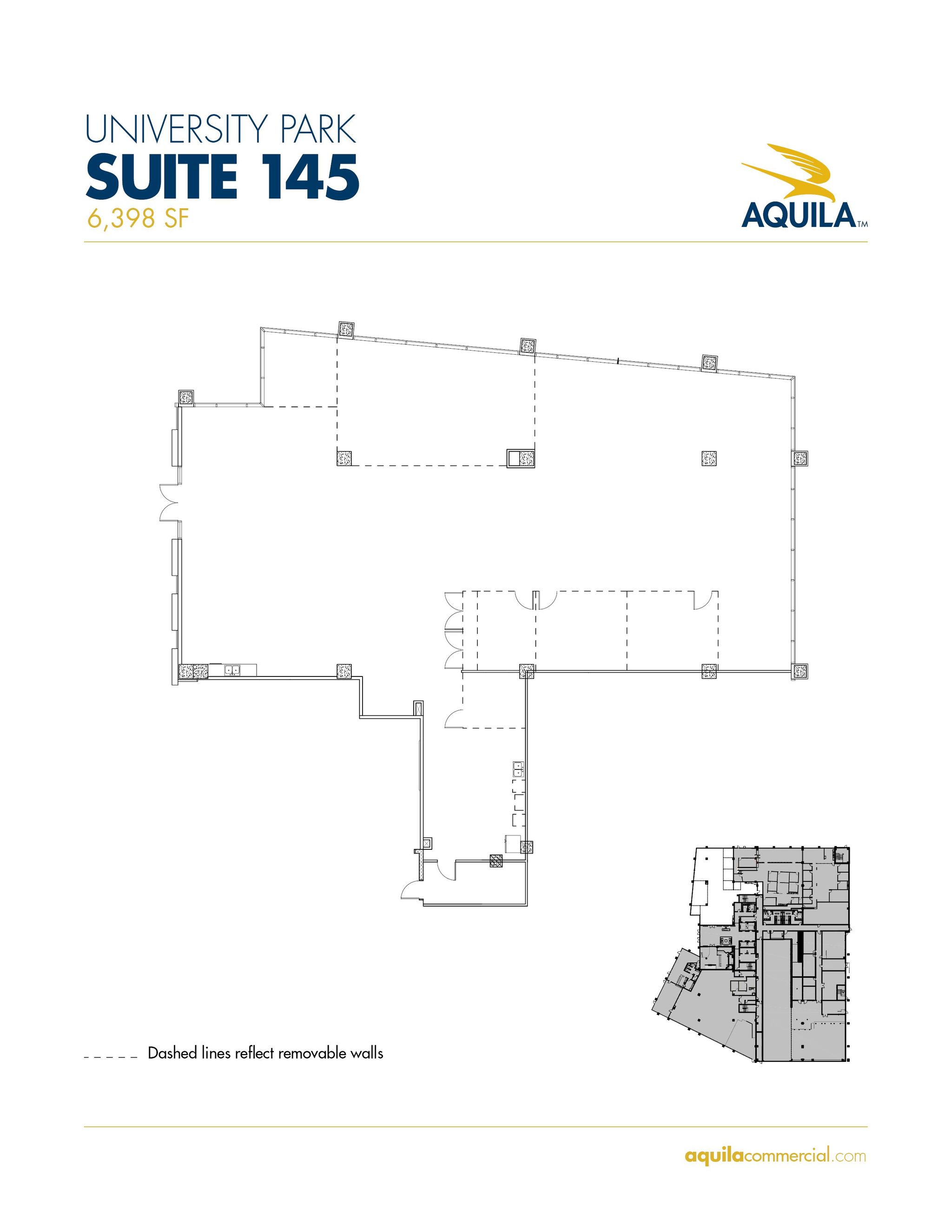 AQUILA - University Park - Suite 145 - 6,398 SF