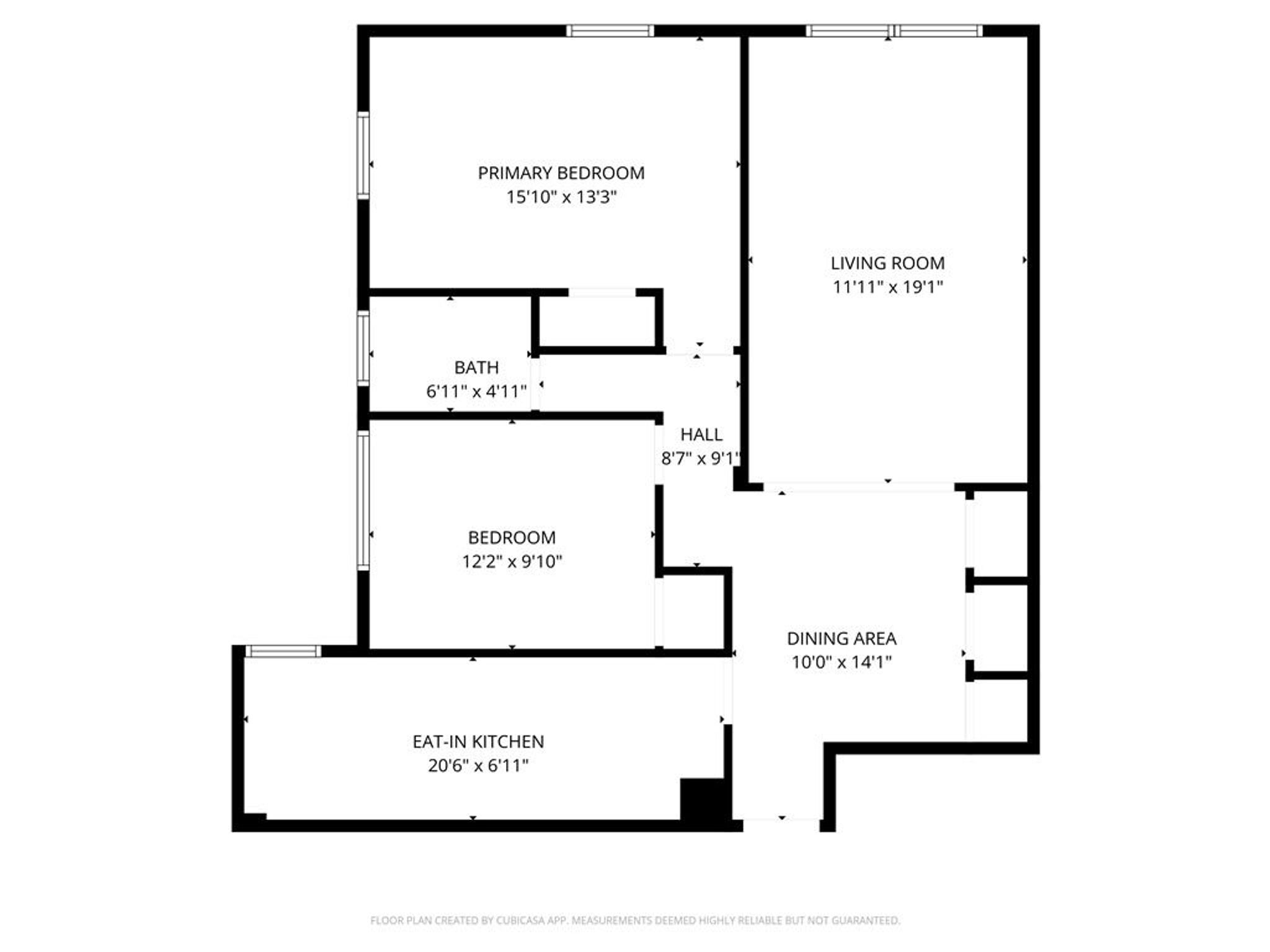 29 Abeel 5H Cubi floor plan with dimension