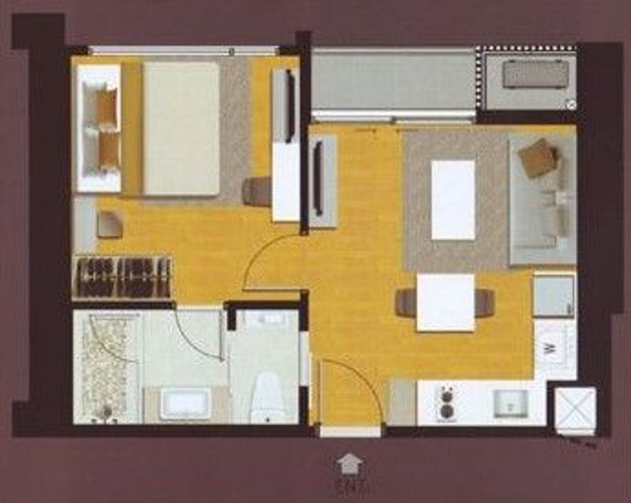 1Bedroom 45sqm