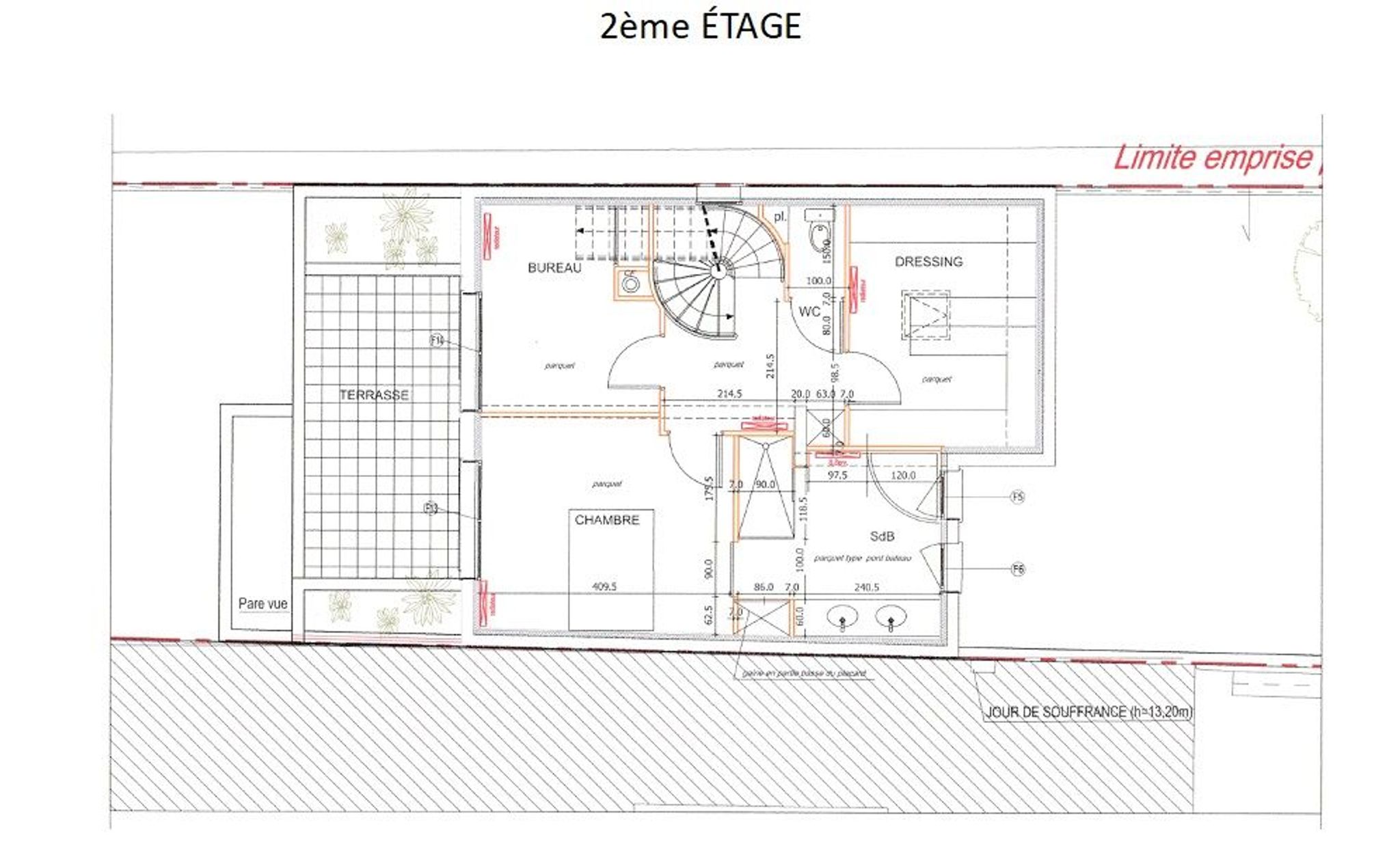 plan 2ème étage