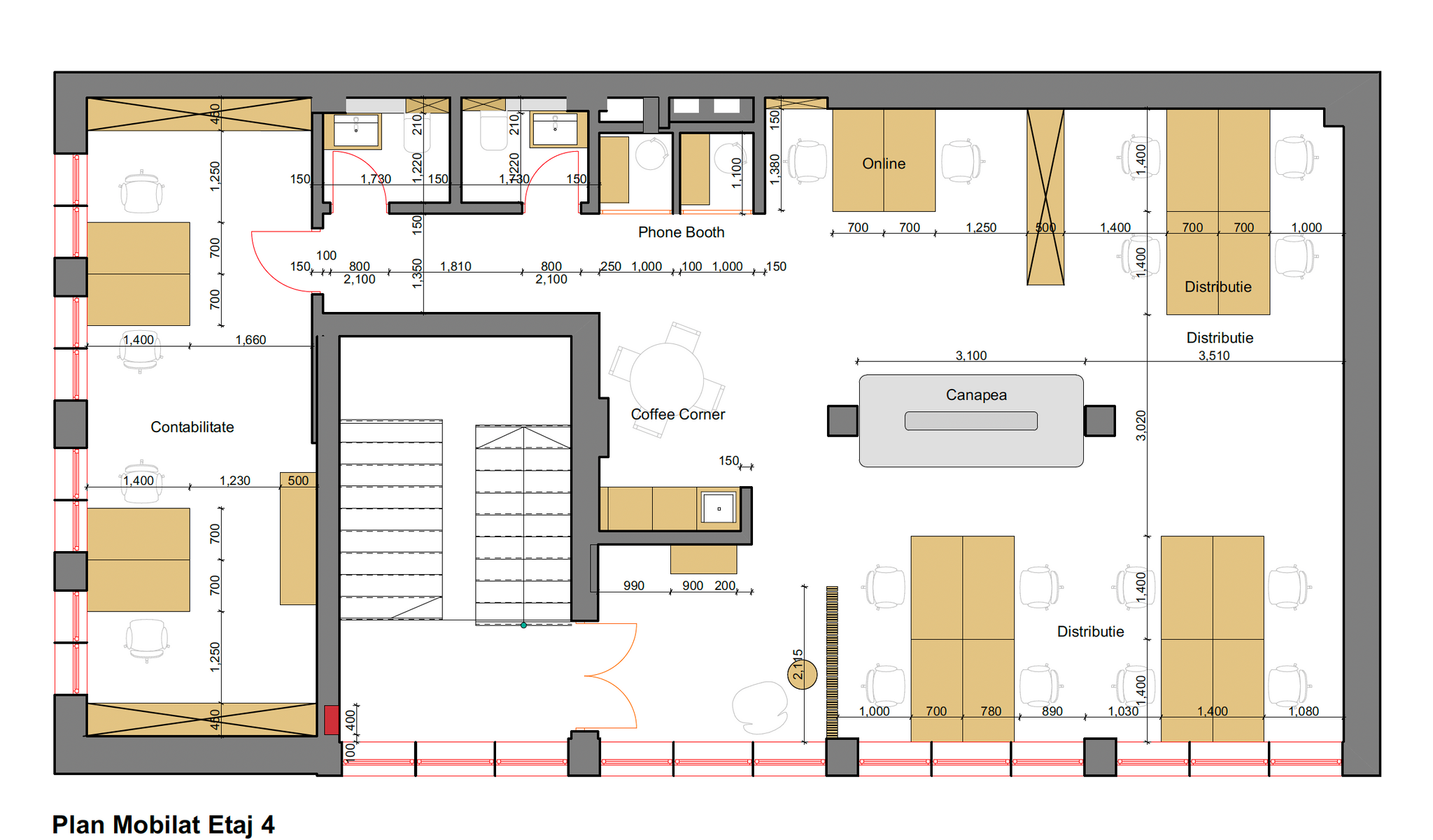 Plan etaj 4