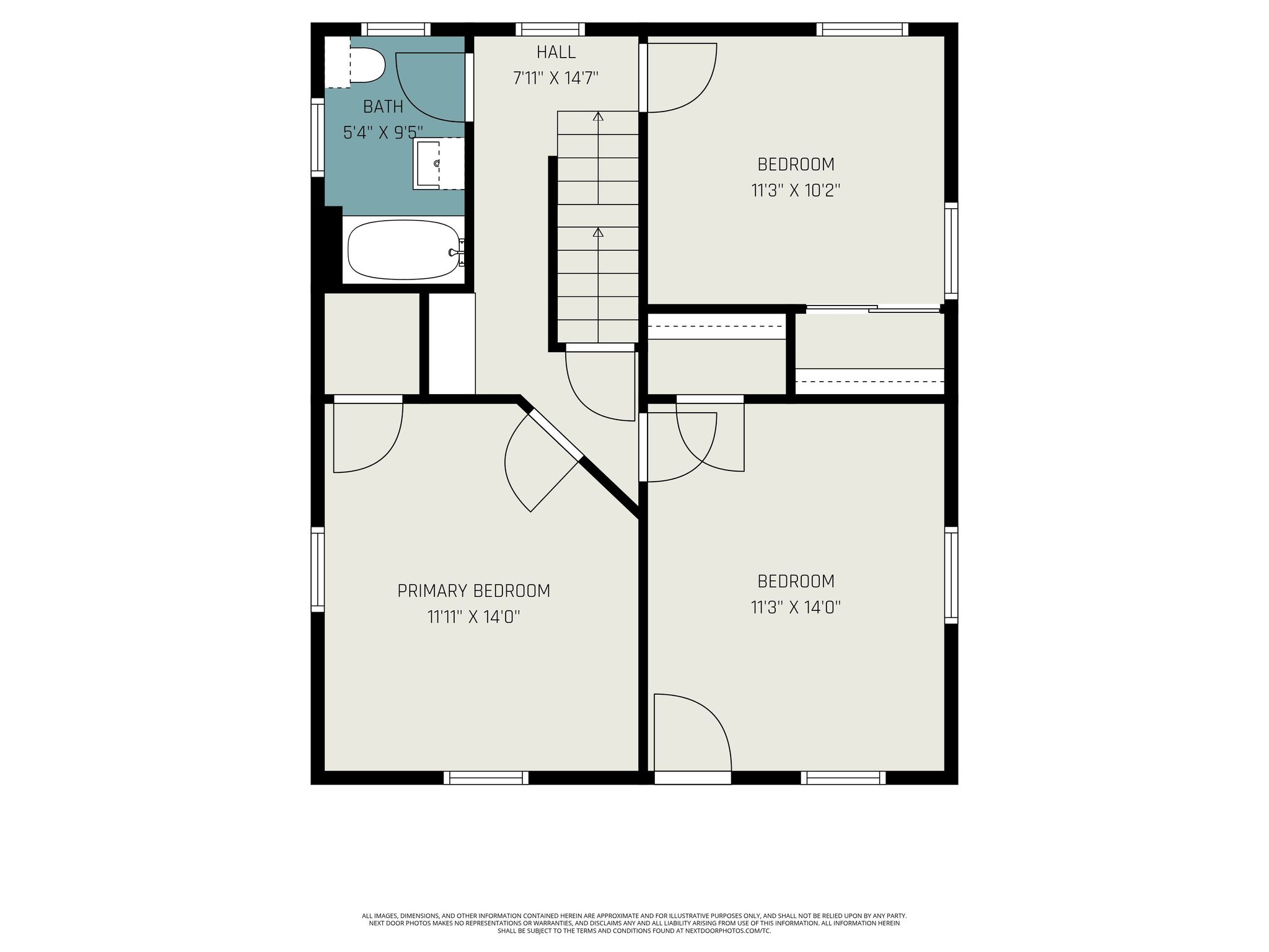 Second level floor plan