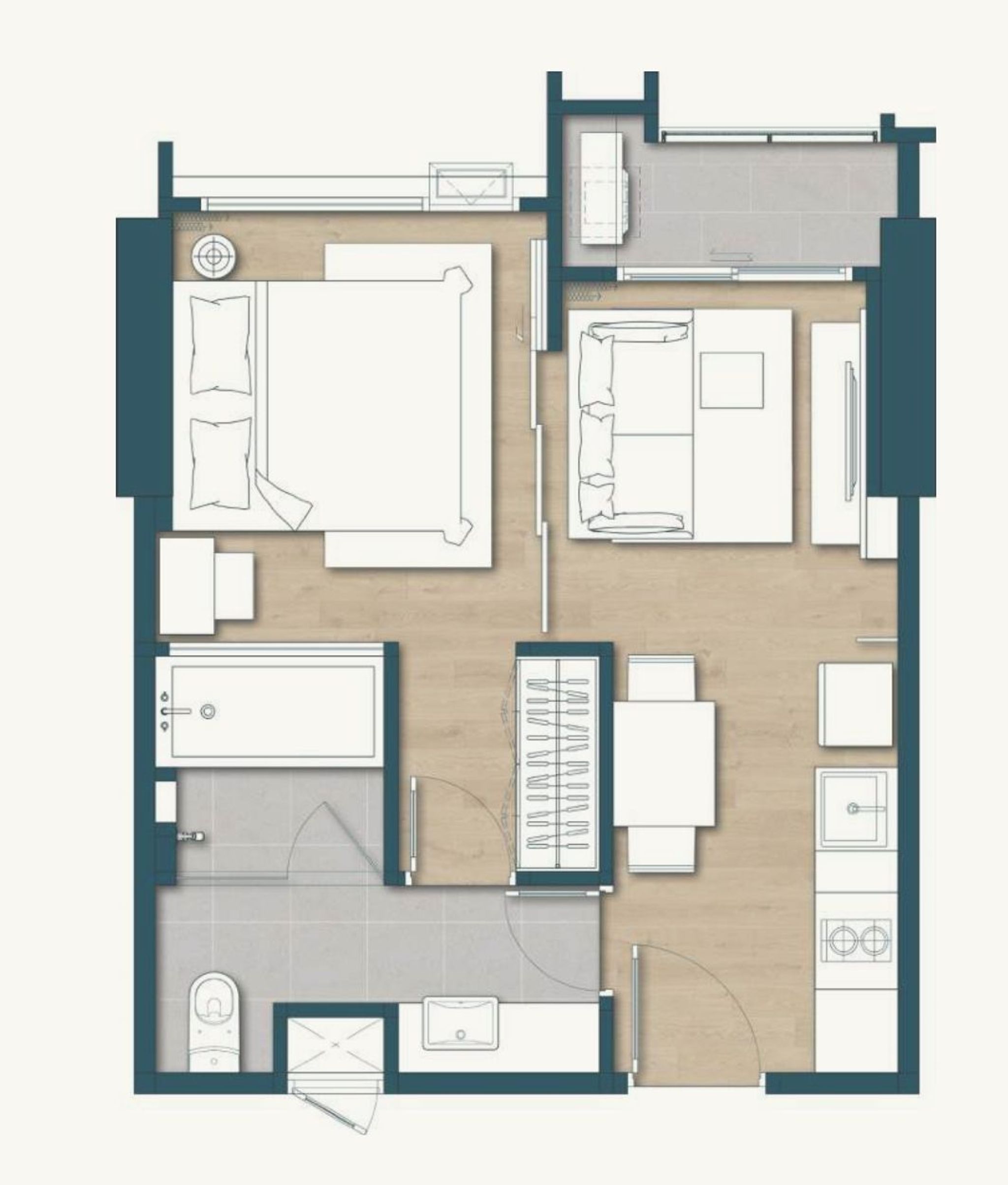 1Bedroom 34.74sqm