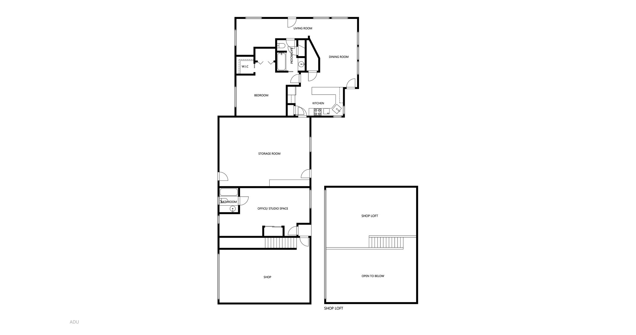 ADU, Storage, Studio/Office, & Shop