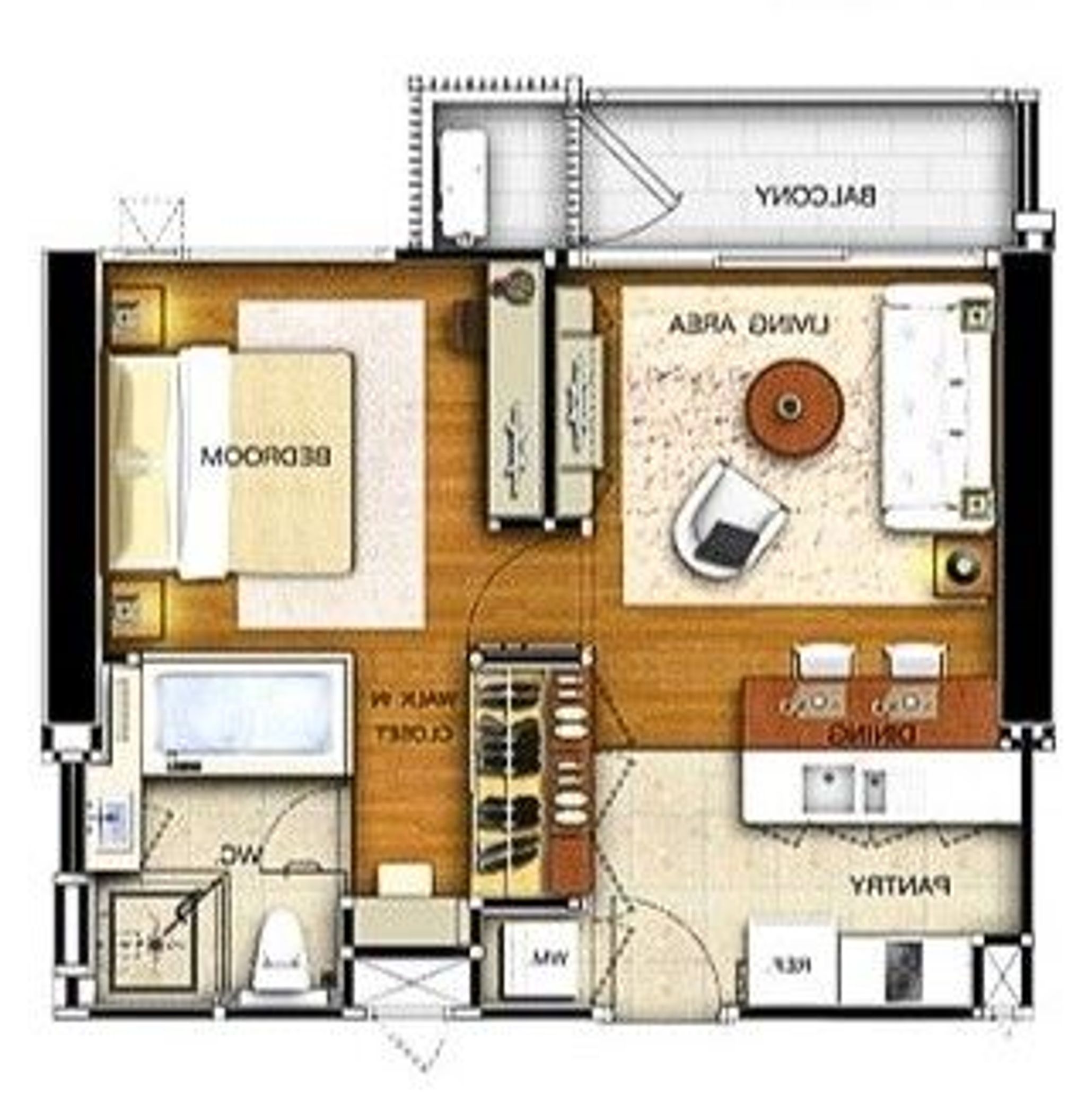 1Bedroom 52sqm
