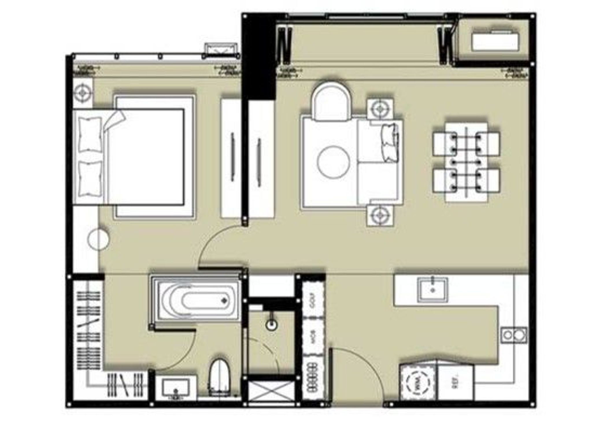 1Bedroom 58.7sqm B-3