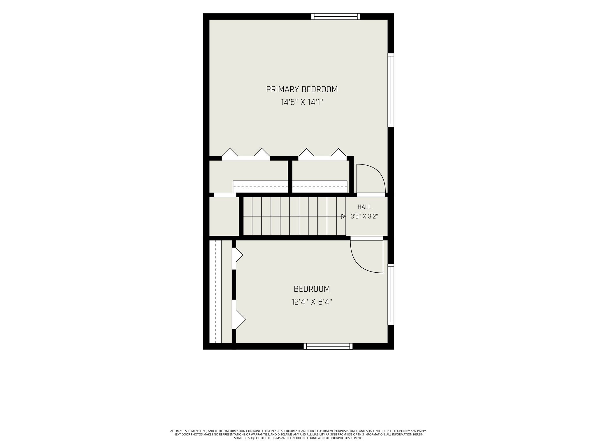 Second level floor plan