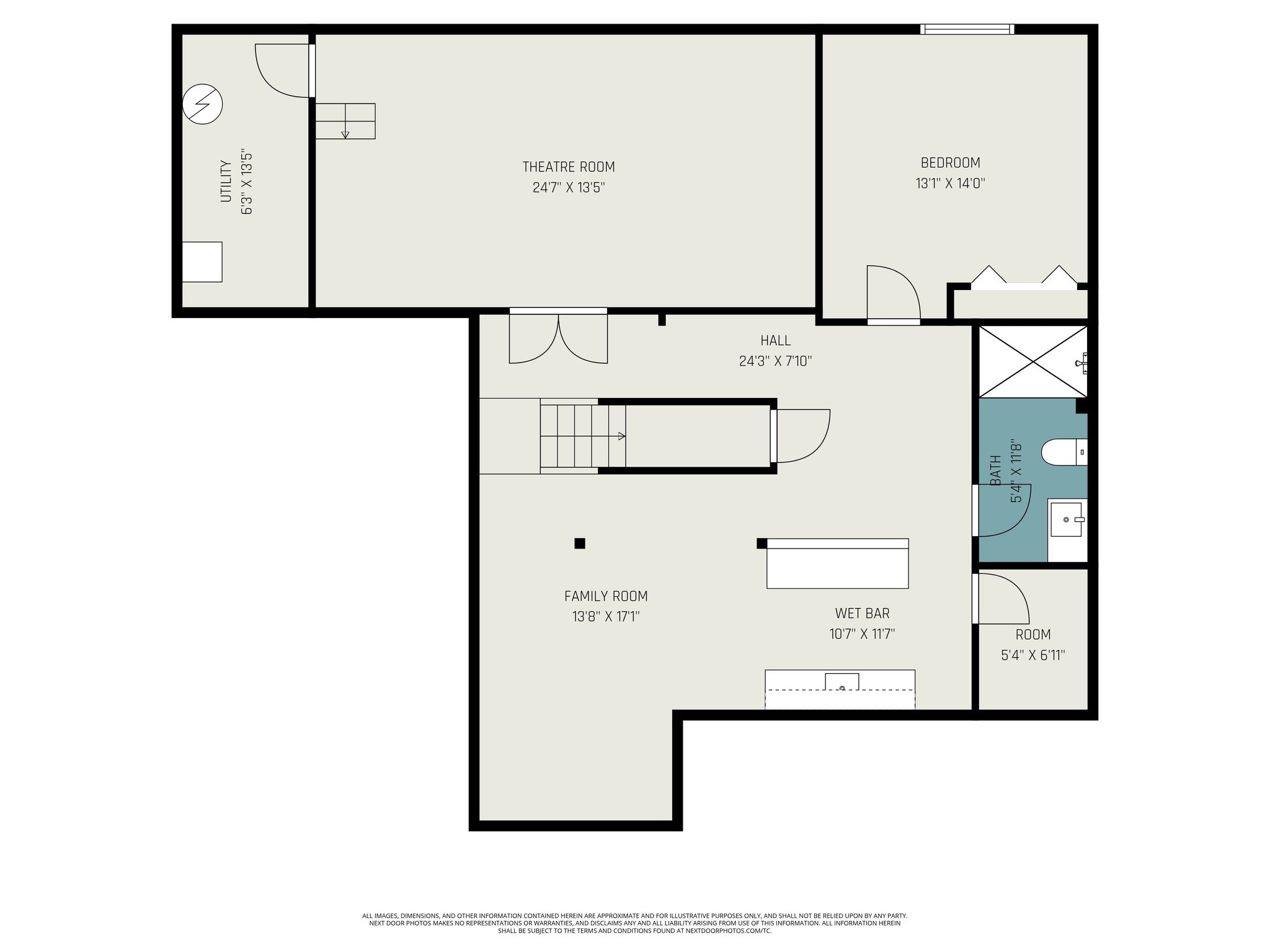 Basement floor plan