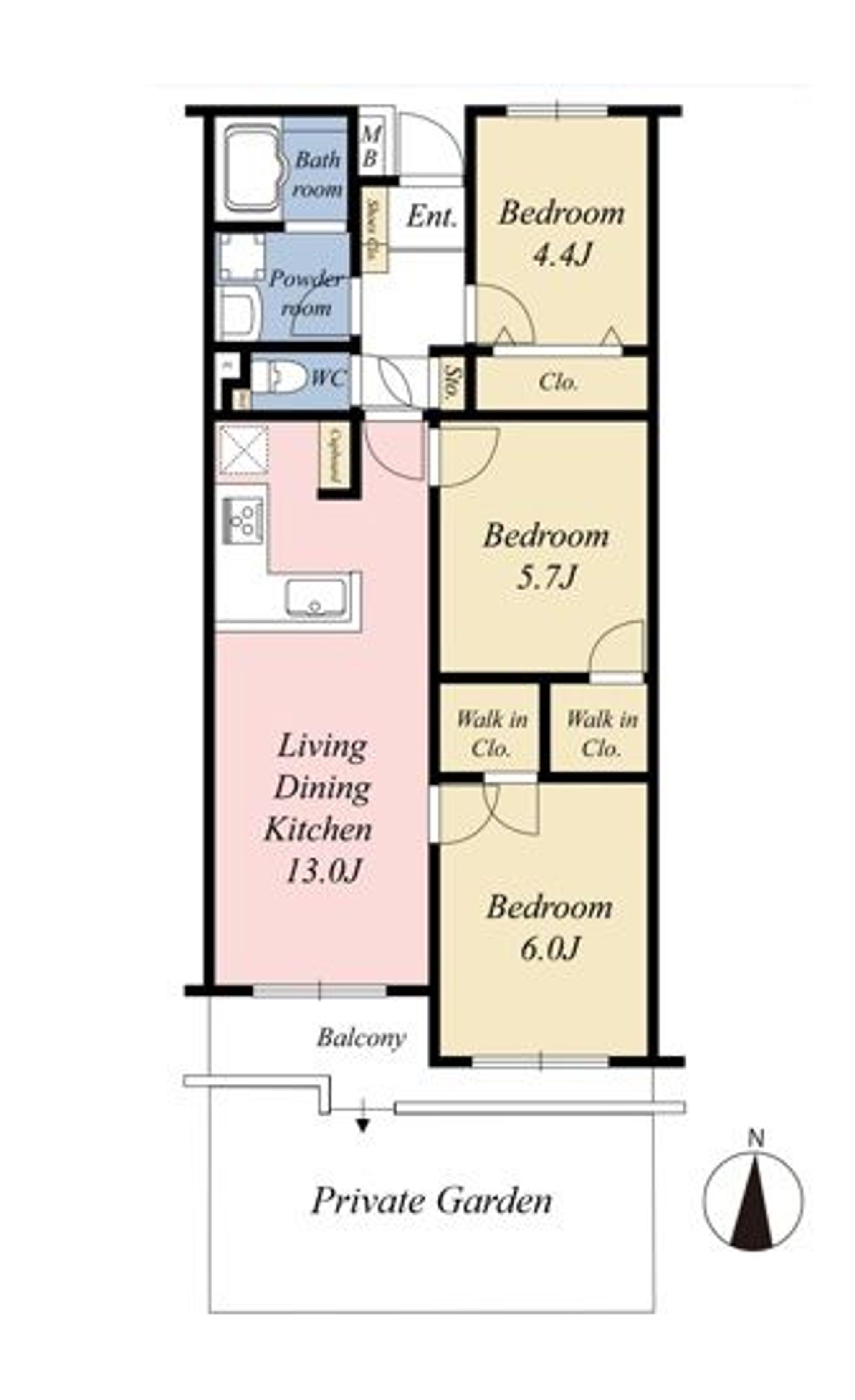 間取り図_武蔵小金井サンハイツ