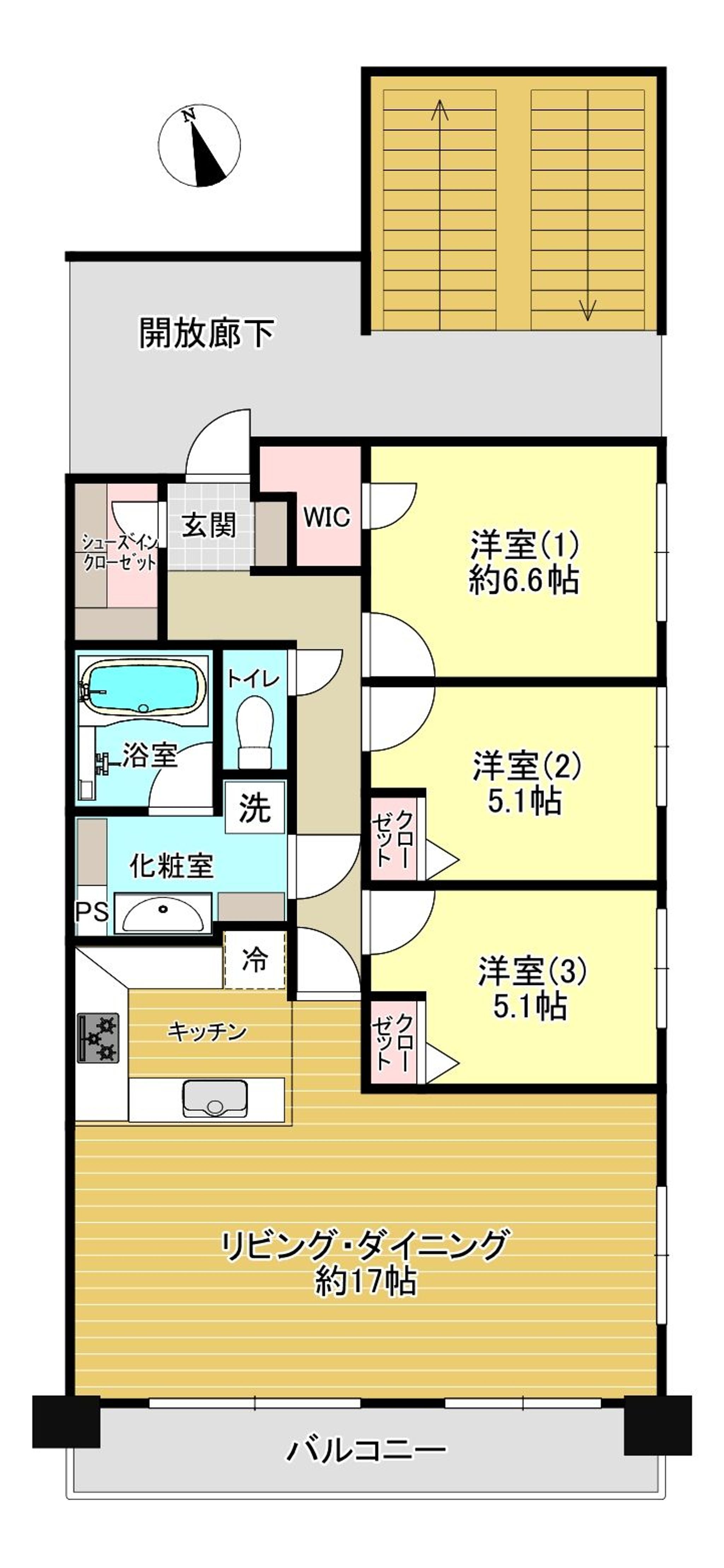 4767　間取図・ダイアパレス駅東通り108