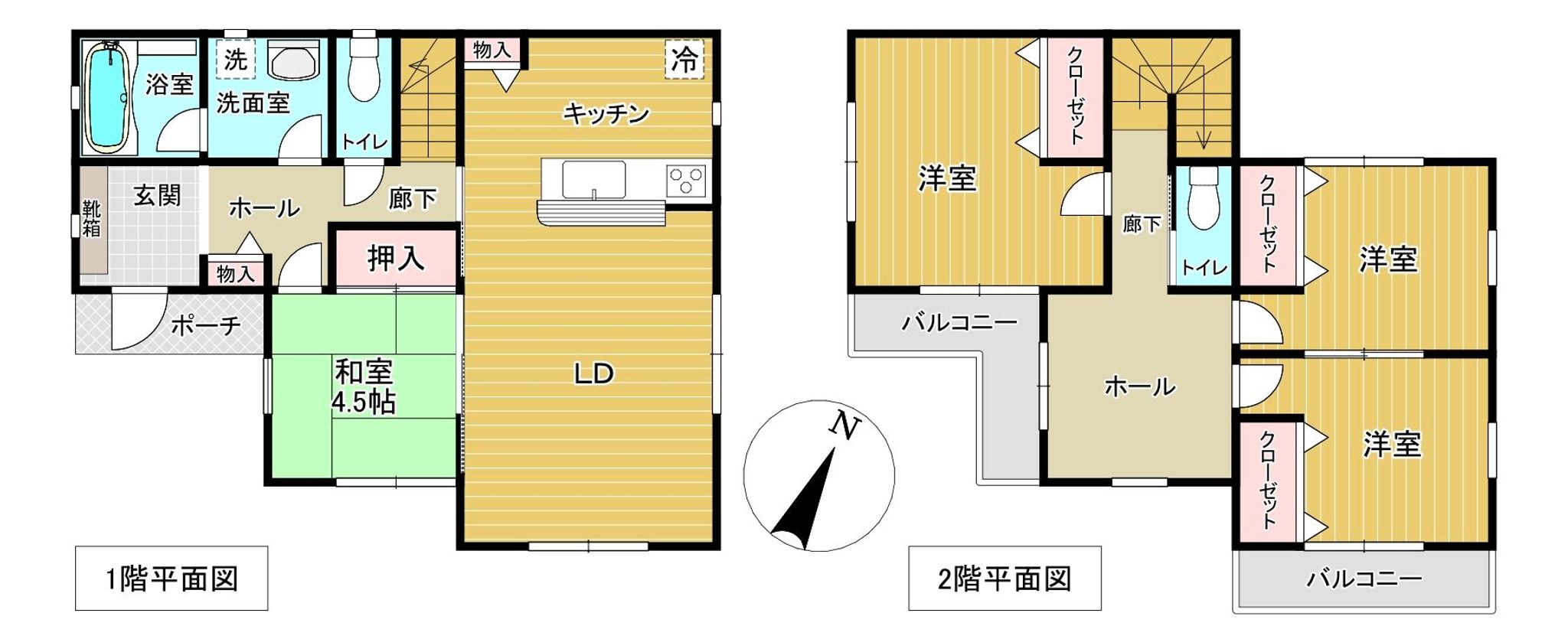 4451　鴻巣・間取図